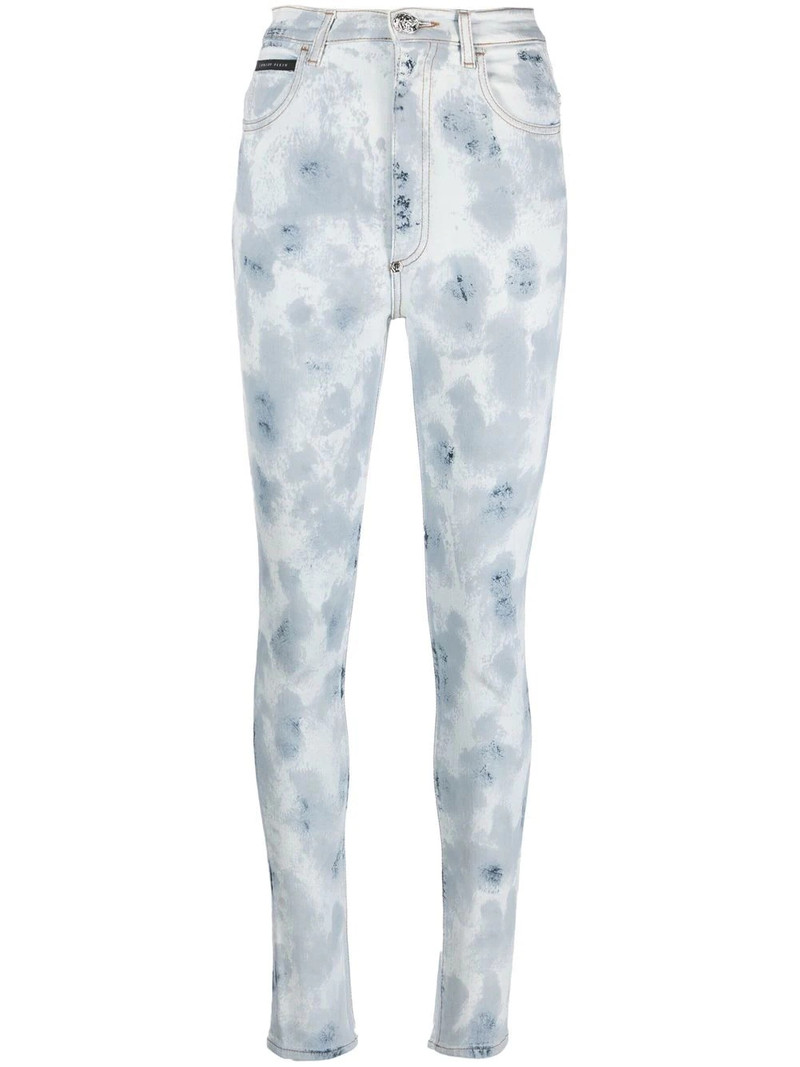 high-waisted tie-dye jeggings 1