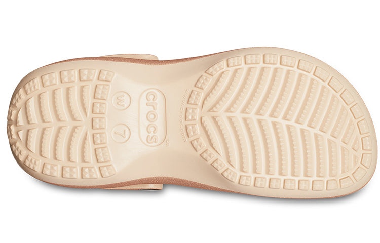 (WMNS) Crocs Classic Glitter Clogs 'Orange' 207241-2DS - 6