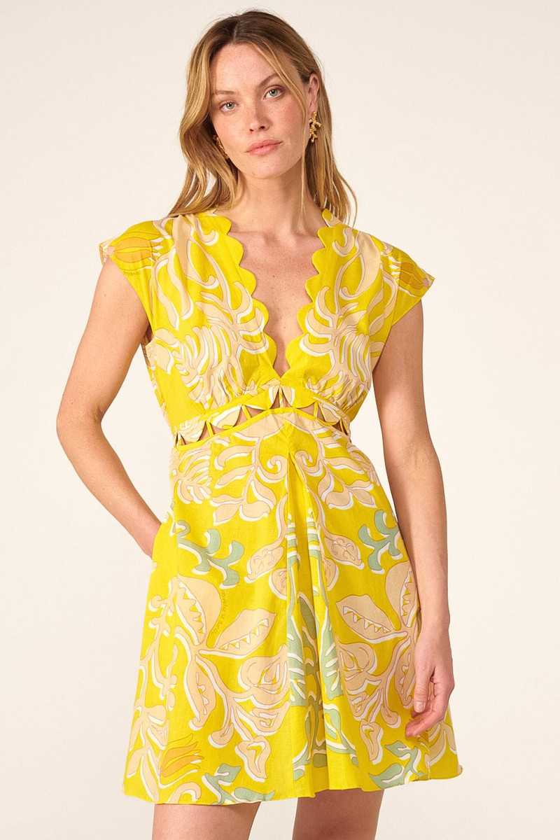 Mini Dress Hazel - Yellow Ritual 4