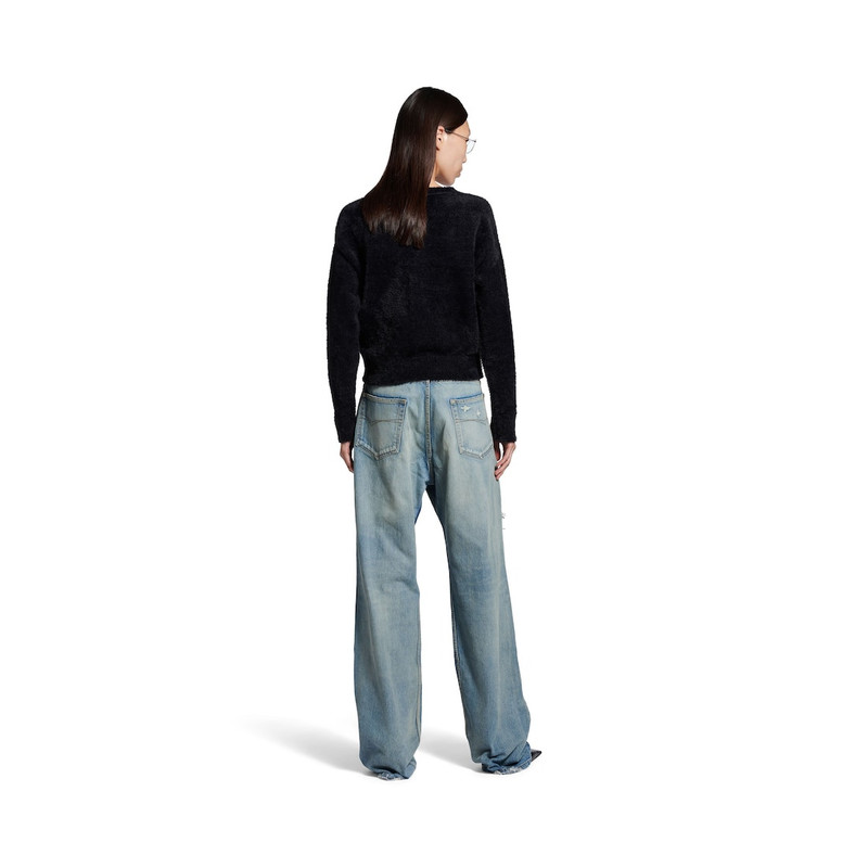Women's Fluffy Cardigan in Black 4