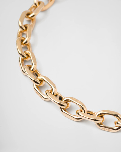 Prada Eternal Gold chain necklace in yellow gold outlook