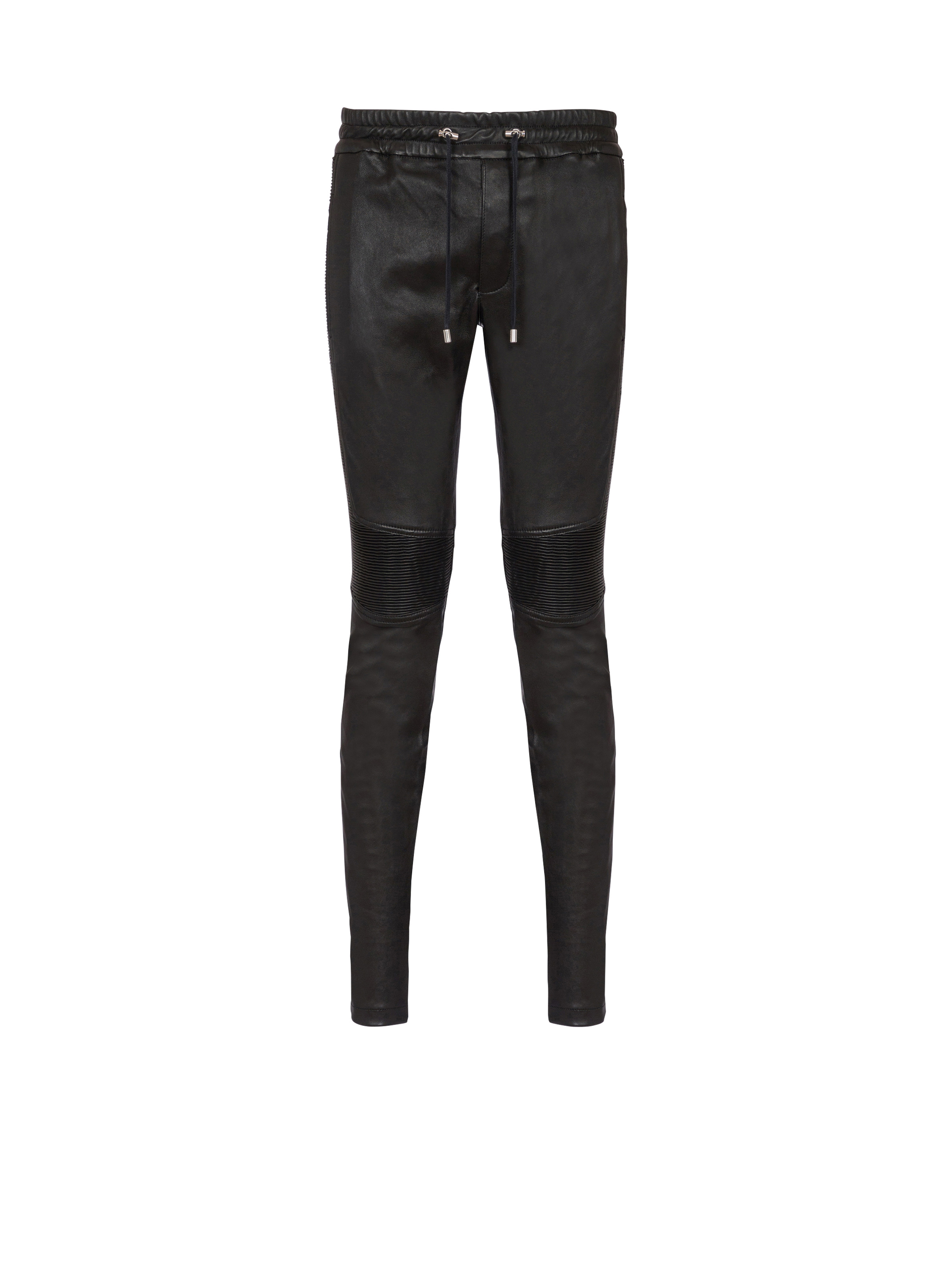 Leather biker trousers - 1