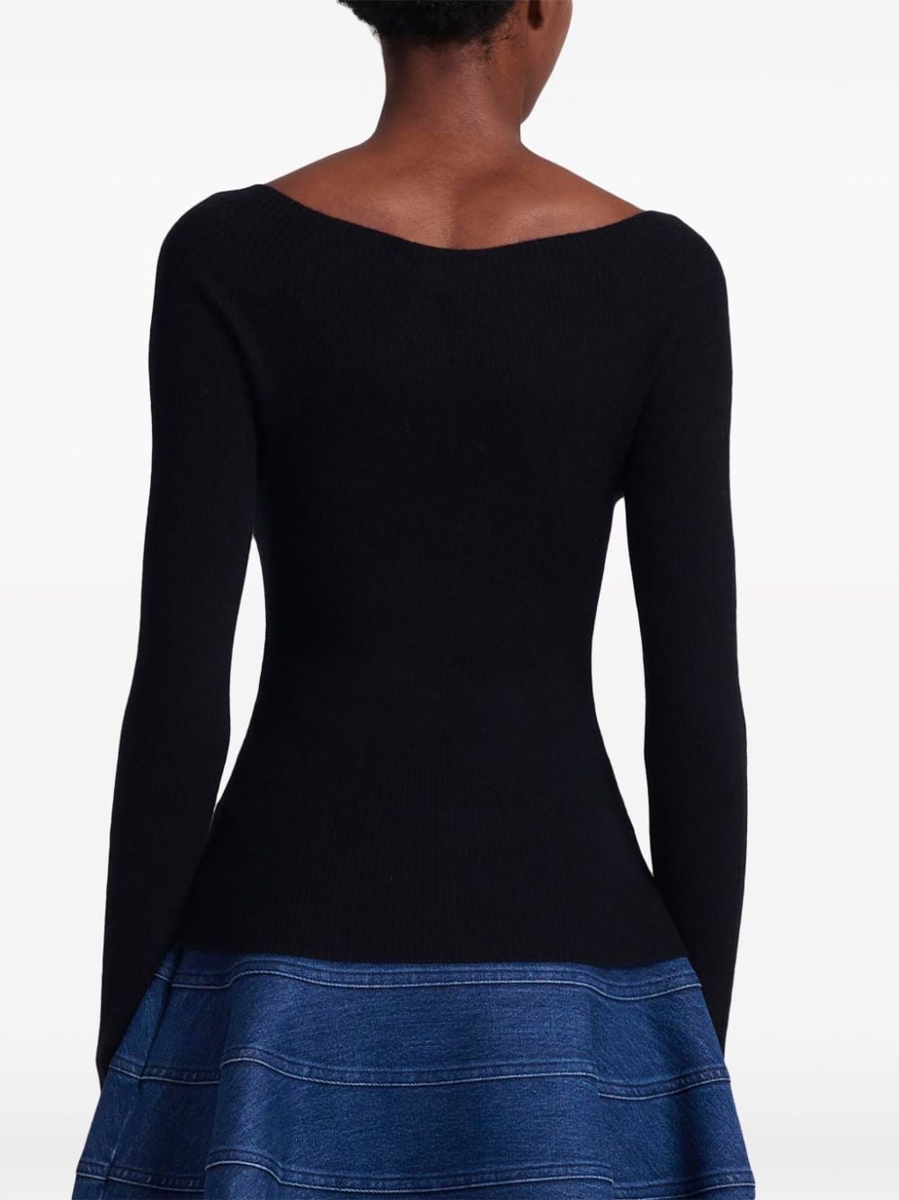 Lee logo-embroidered cashmere jumper - 7