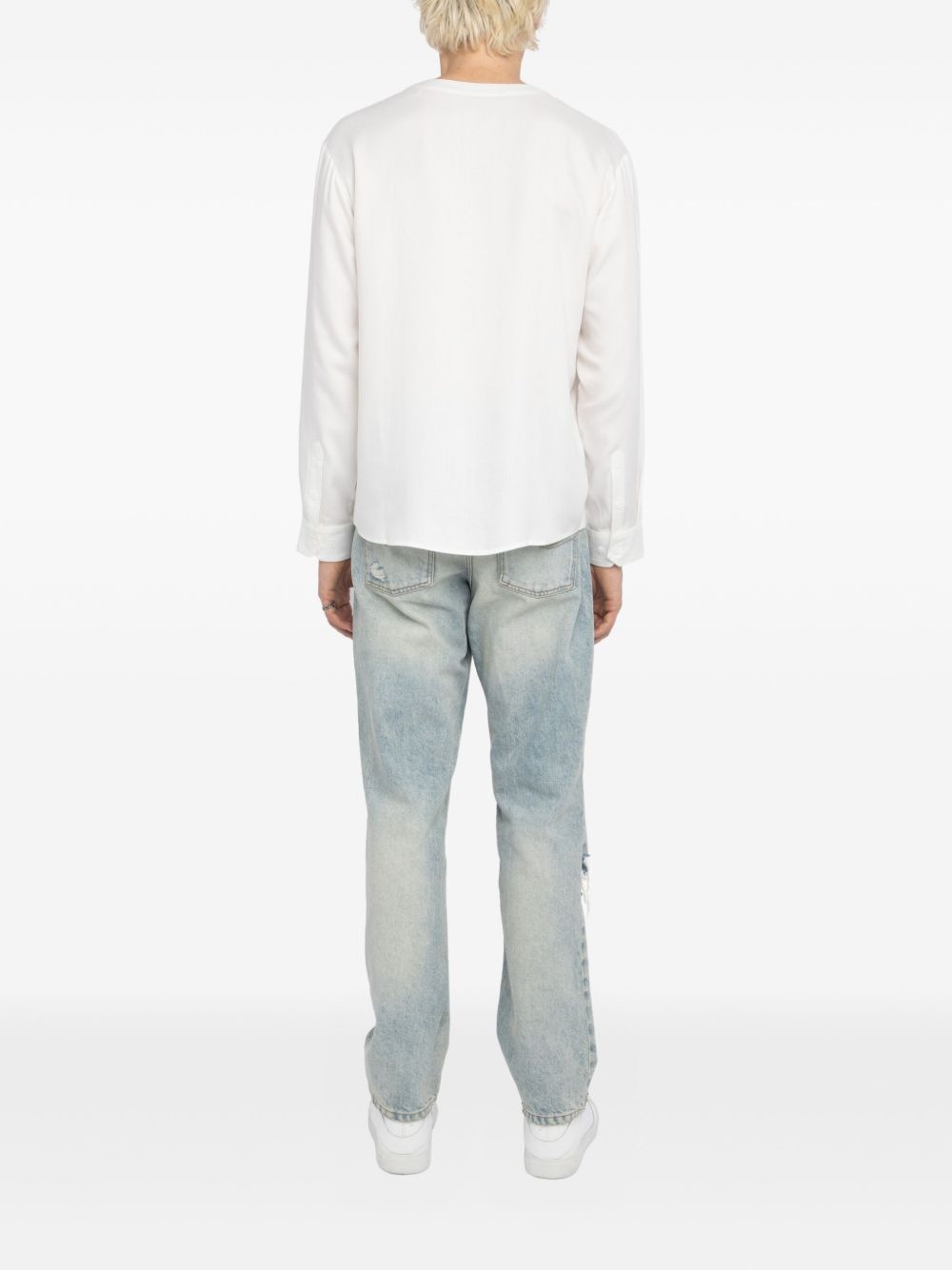 Sora embroidered Henley shirt - 3