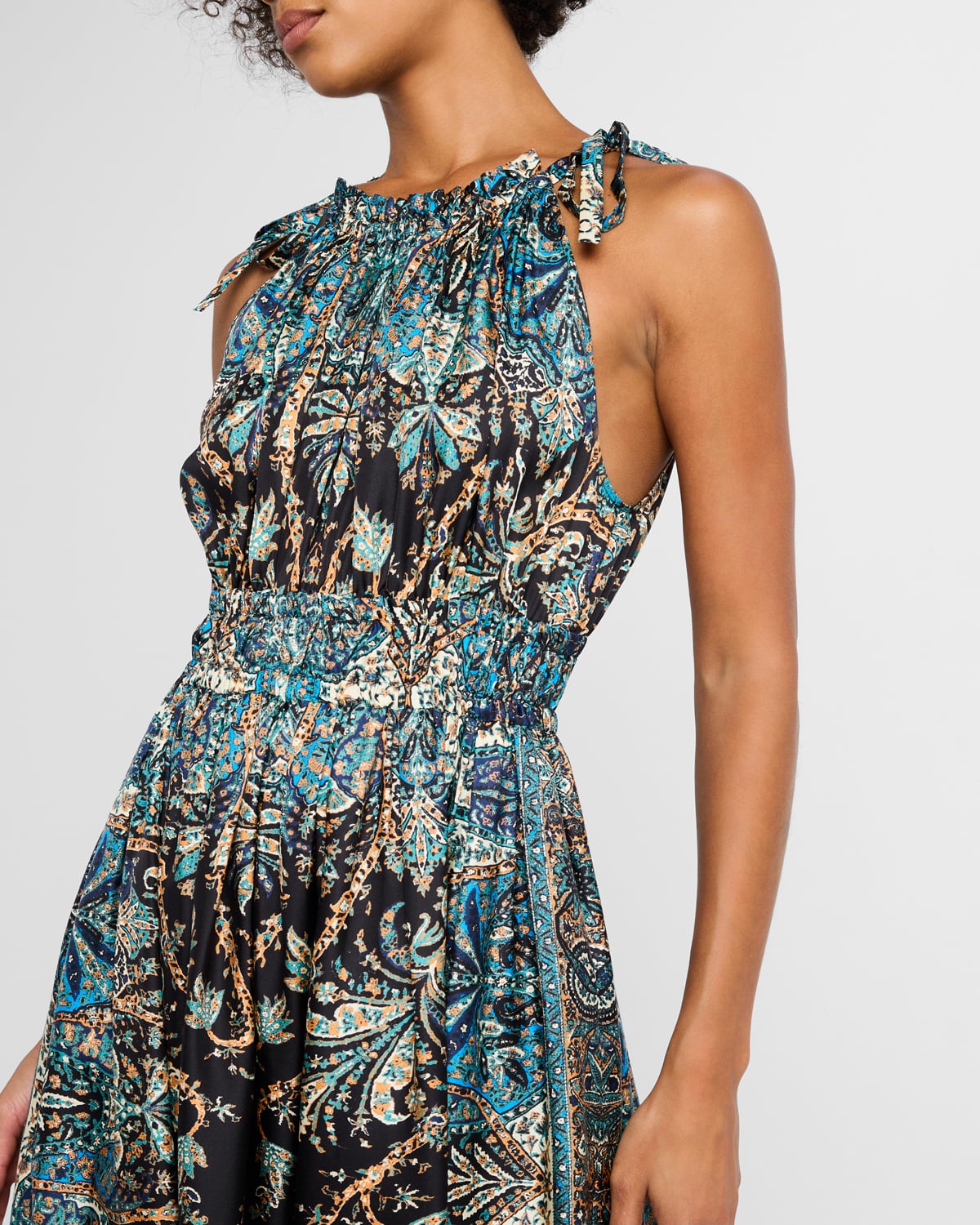 Joni Printed A-Line Maxi Dress - 5