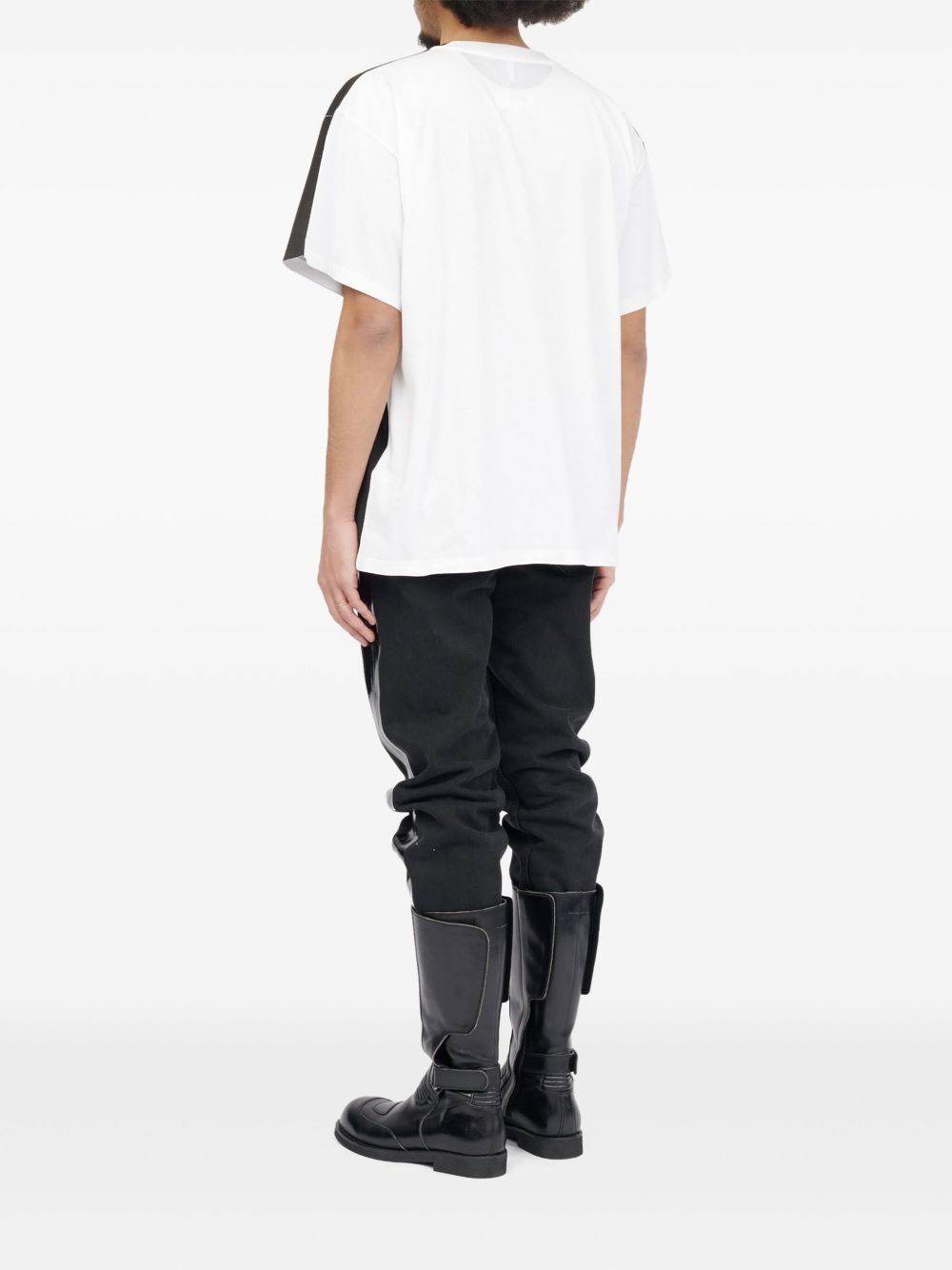 tag-print T-shirt - 4