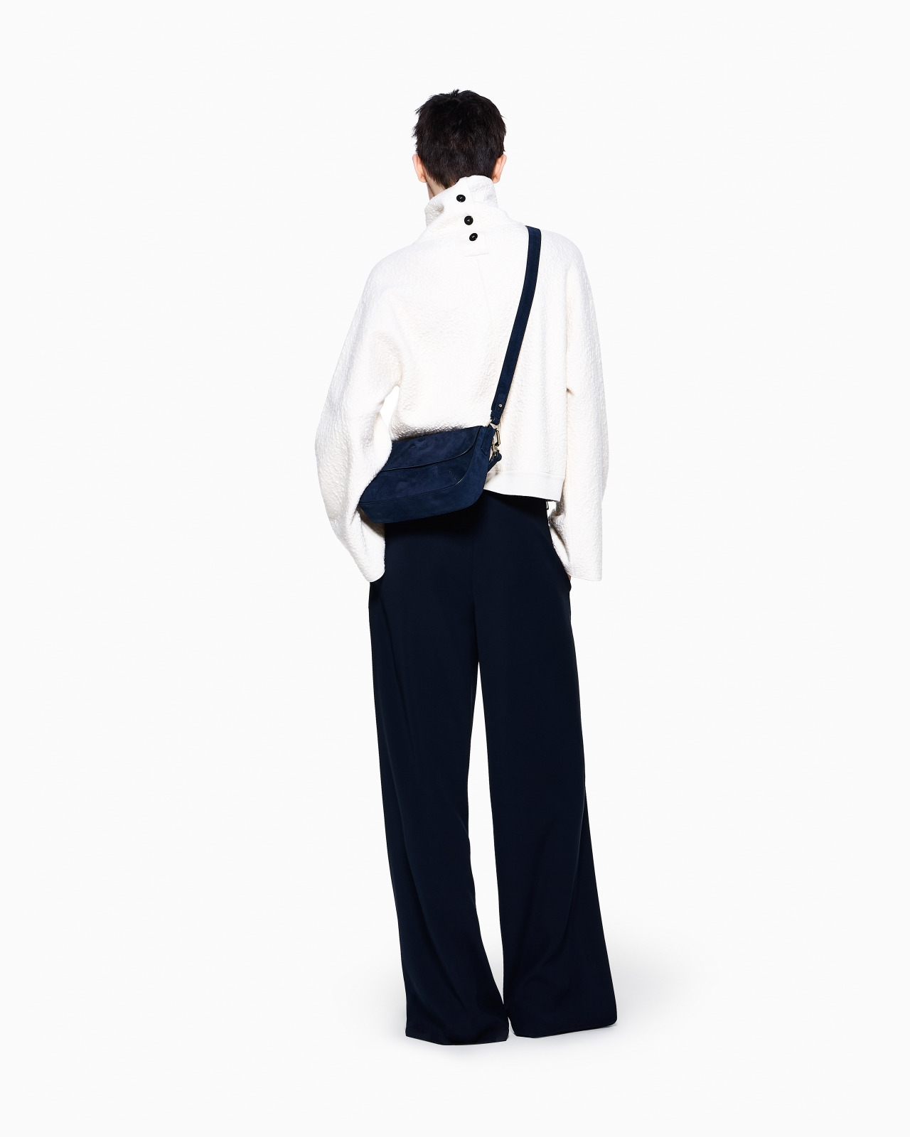 WIDE-LEG, TECHNICAL-CADY TROUSERS - 3