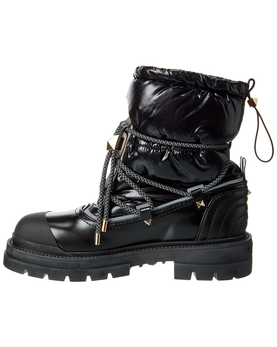 Valentino Rockstud Leather Winter Bootie - 2