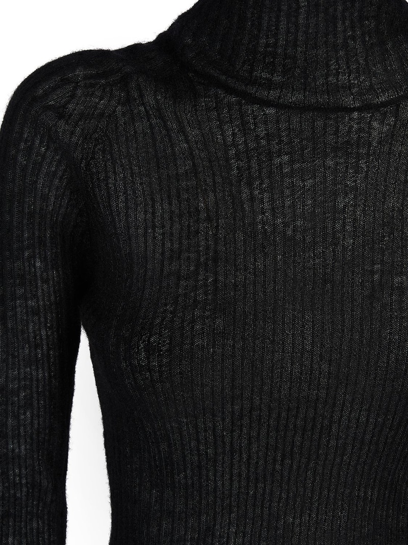 Mohair blend turtleneck sweater - 4