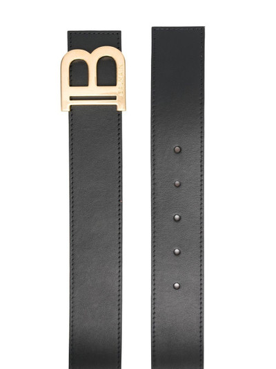 Balmain logo-plaque leather belt outlook