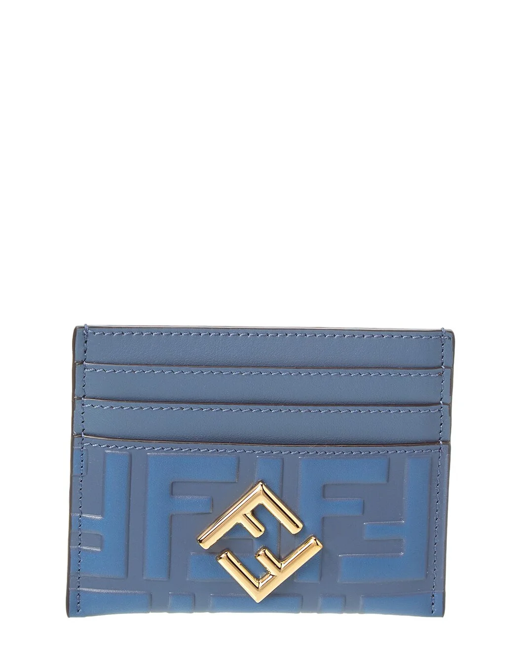 FENDI FF Diamonds Leather Card Holder - 1