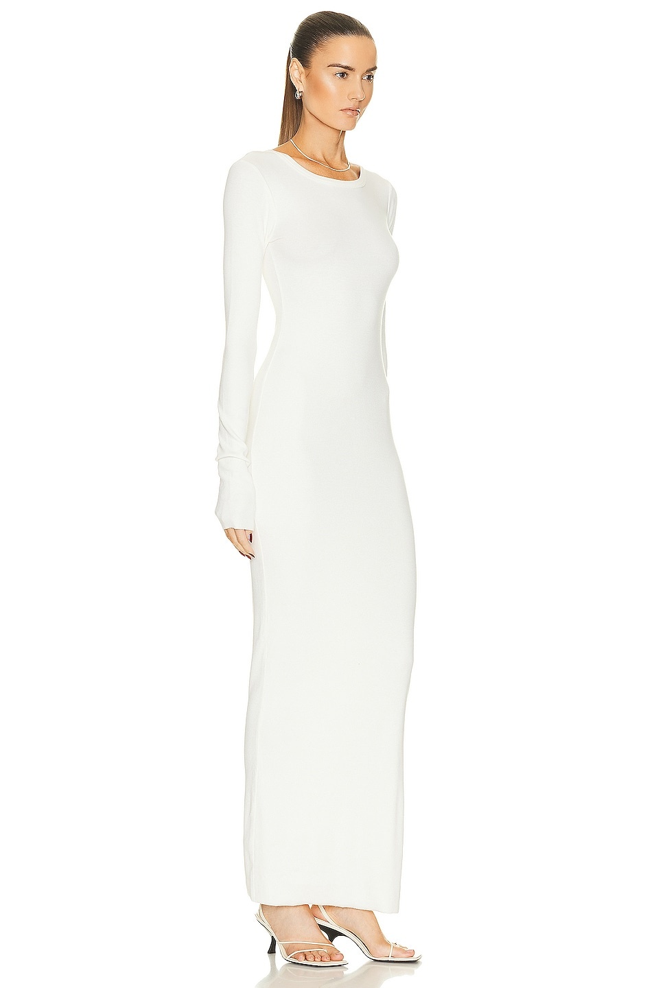Long Sleeve Crewneck Maxi Dress - 2