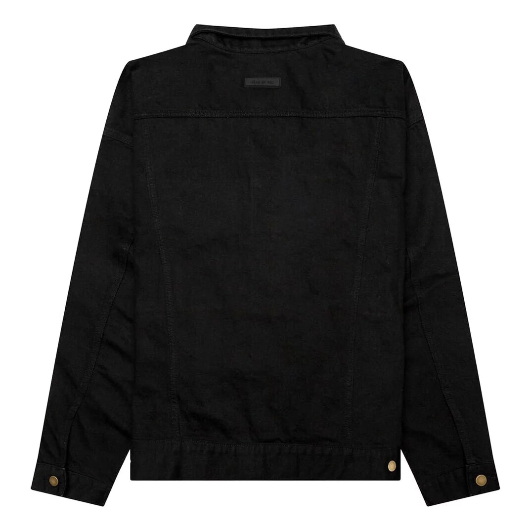 Fear of God Essentials FW23 Denim Jacket 'Jet Black' 202BT234270F - 2