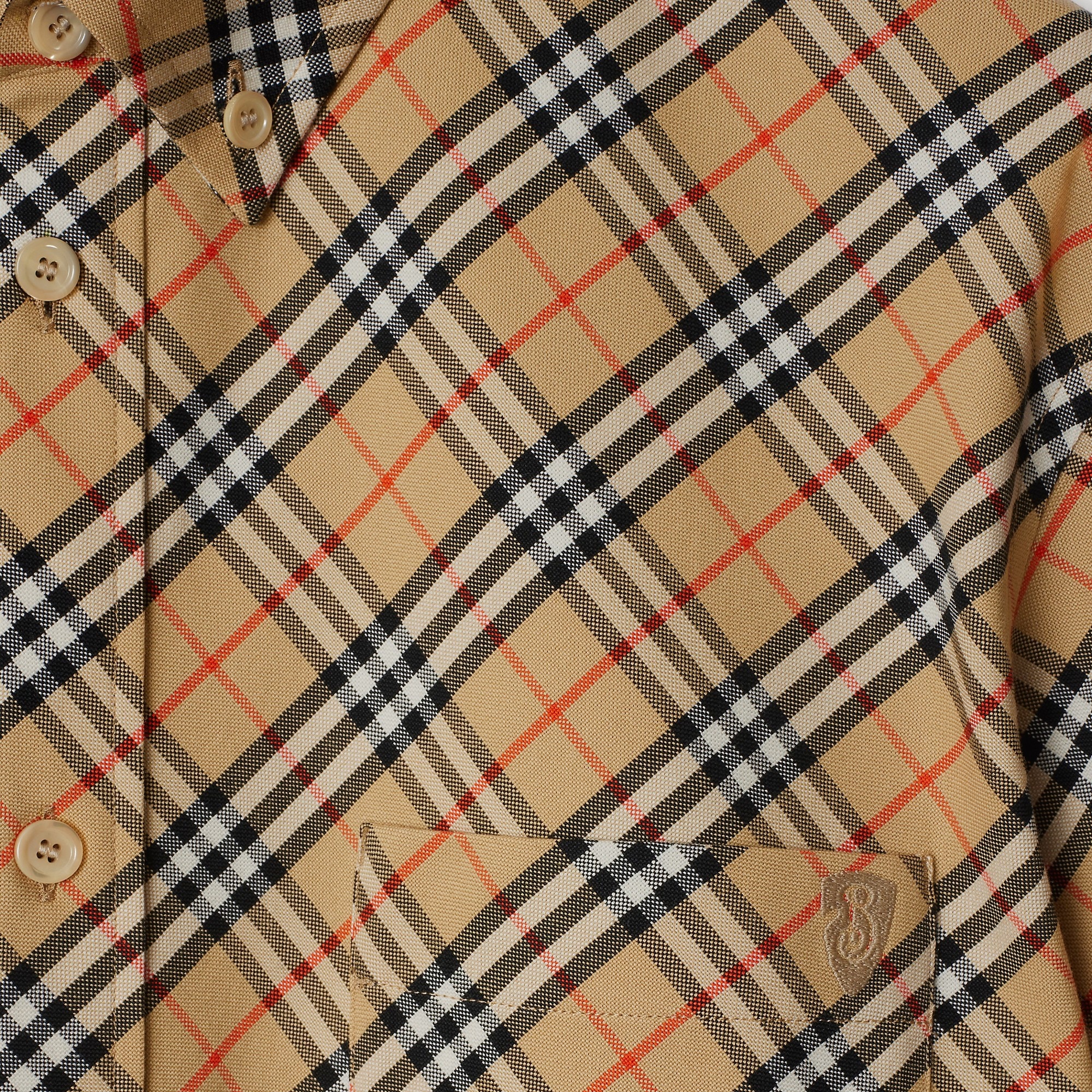 Relaxed Fit Check Cotton Shirt - 5