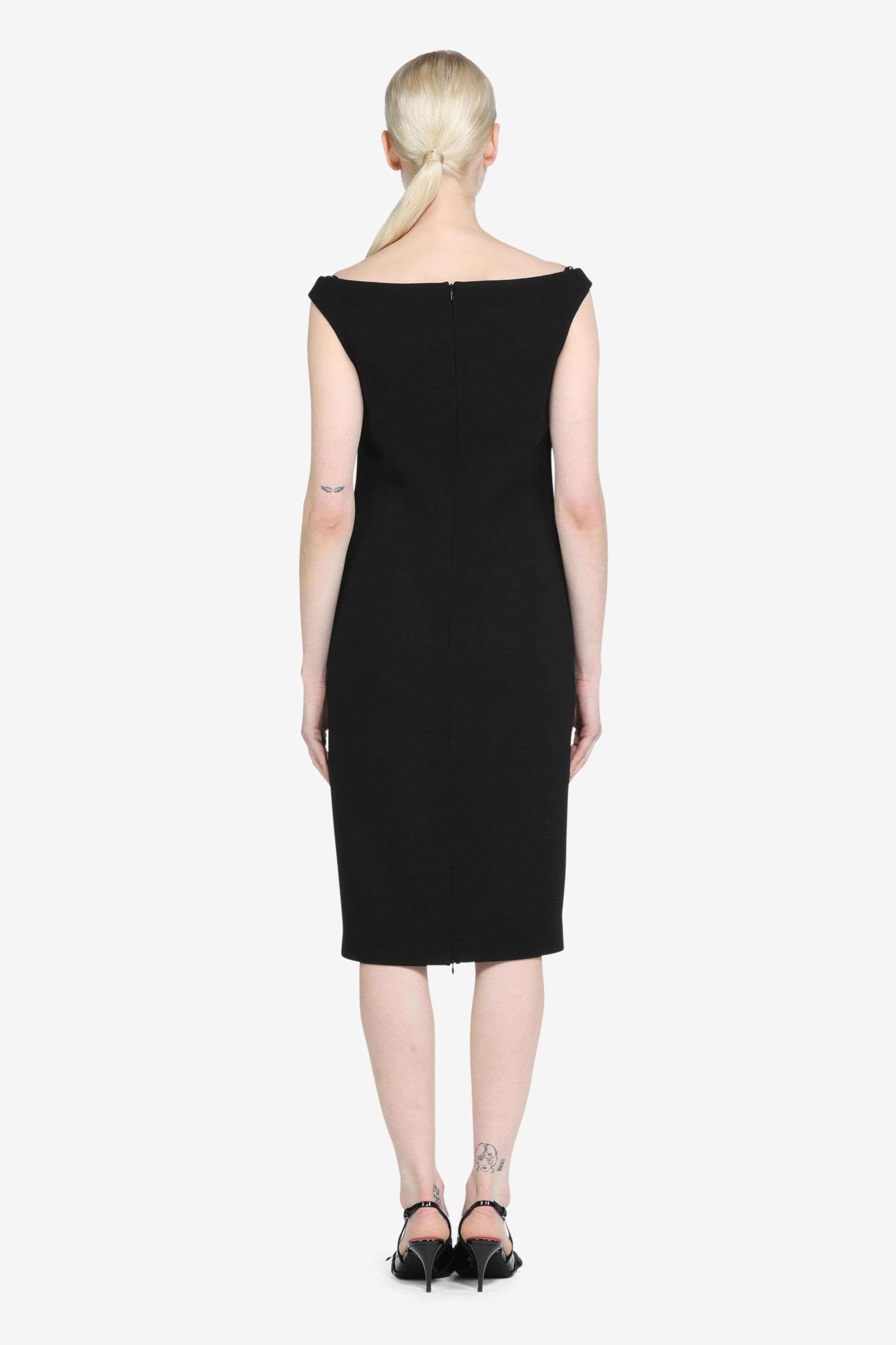 BOW-EMBELLISHED MIDI DRESS - 2