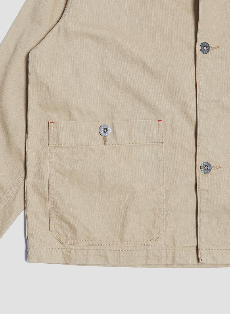 Railroad Jacket Cotton Twill in Tan 6