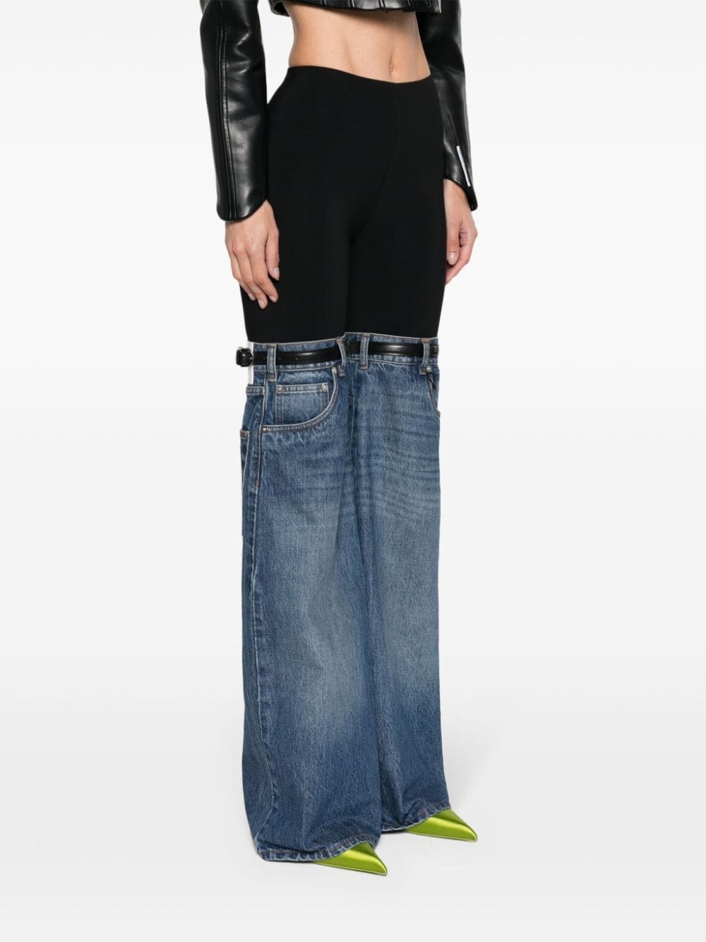 Hybrid denim-panels trousers - 3