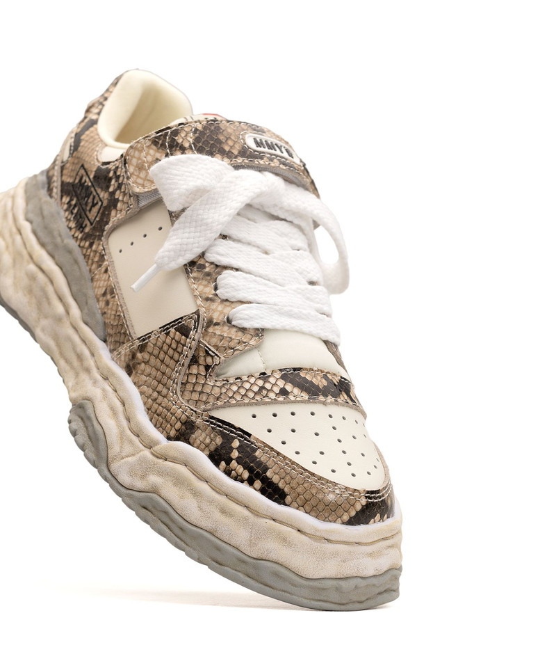 "KEITH" OG Sole Python Printed Leather Low-top Sneaker 21