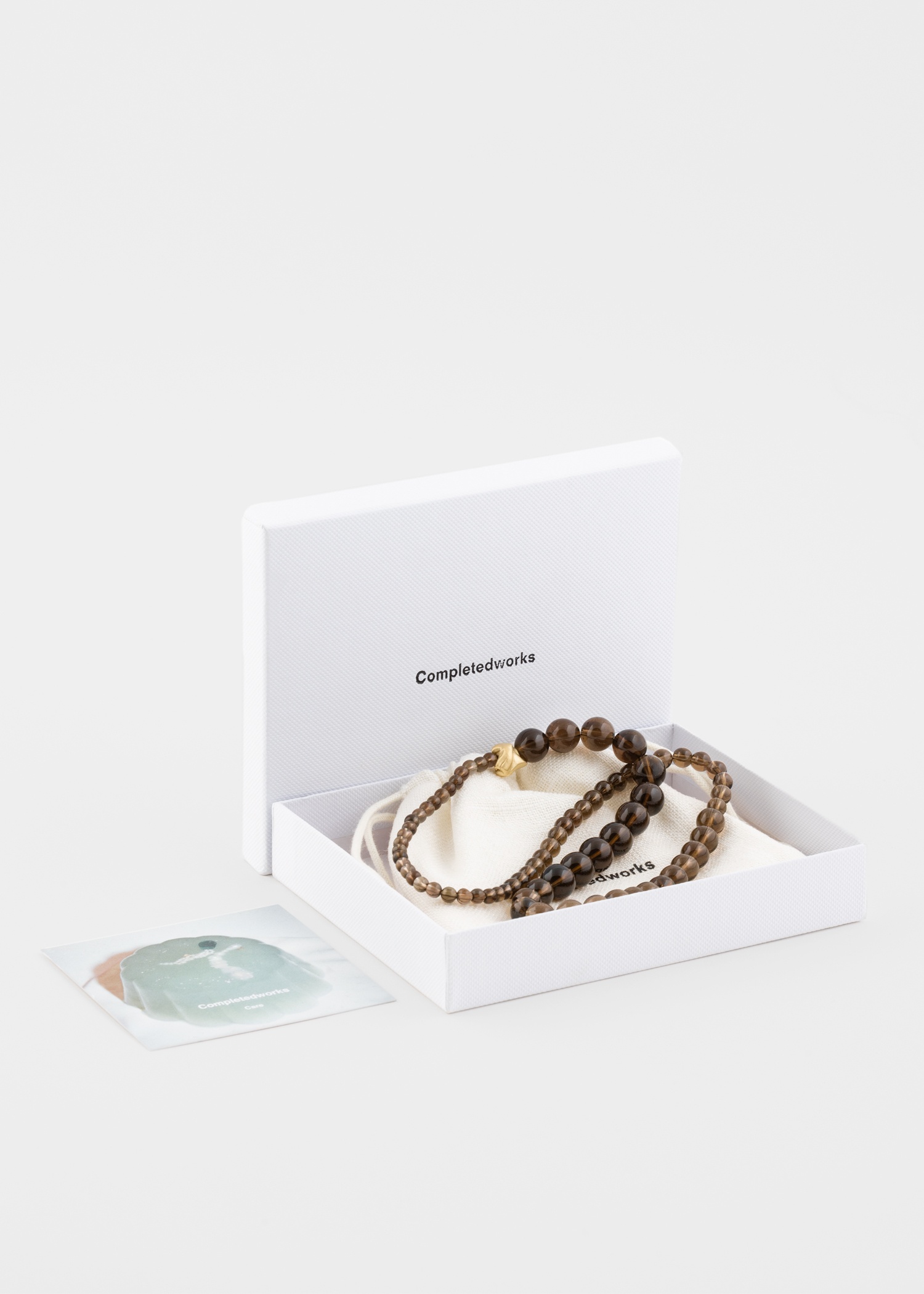 Men's Smoky Quartz & Gold Vermeil Necklace by Completedworks - 4