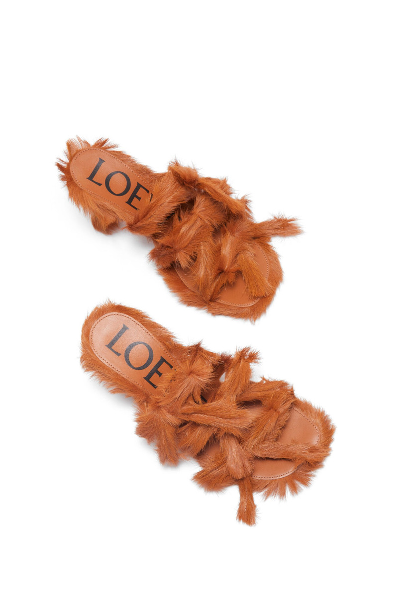 Petal sandal in hairy calfskin 4