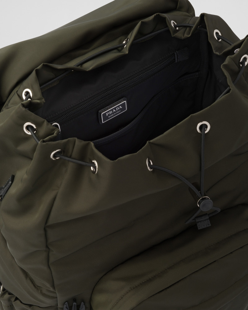Re-Nylon and Saffiano leather backpack 5