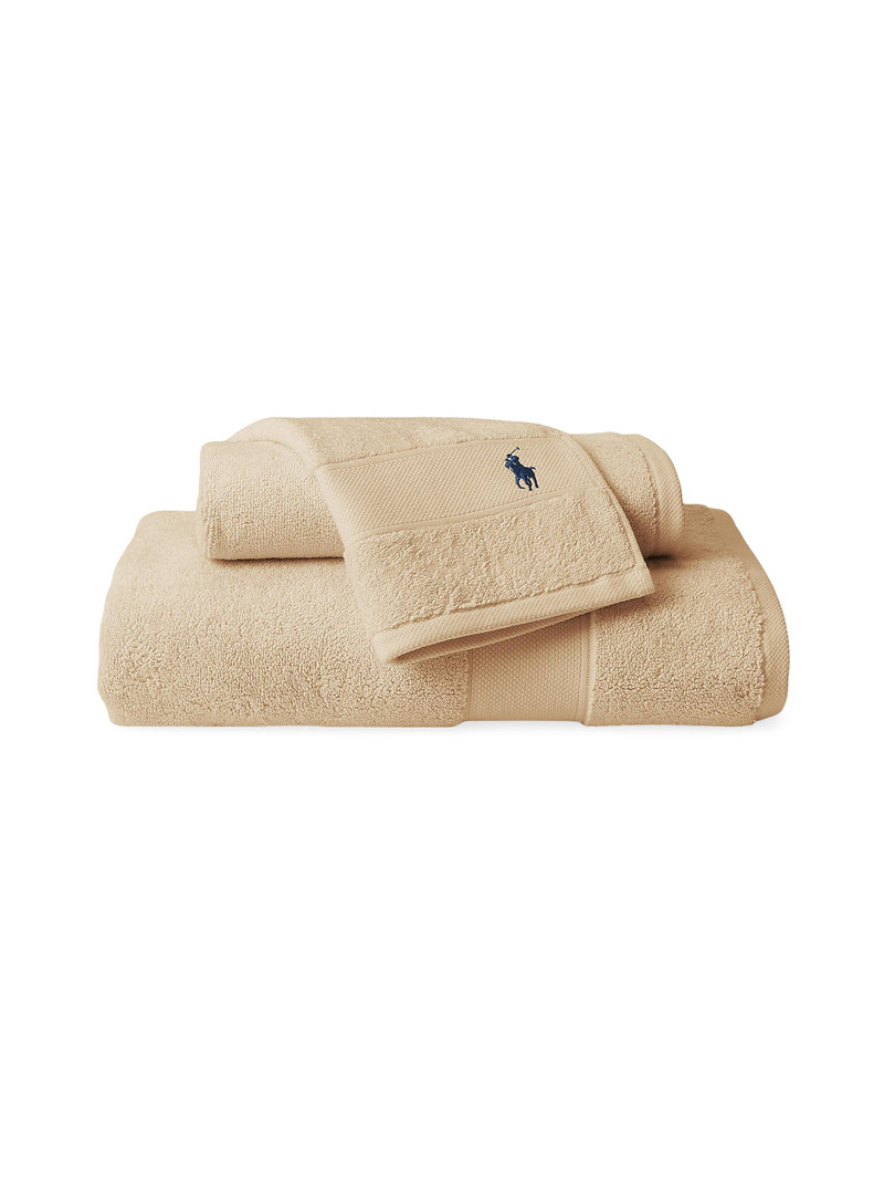 Polo Player Cotton Bath Mat - Pale Oak 3