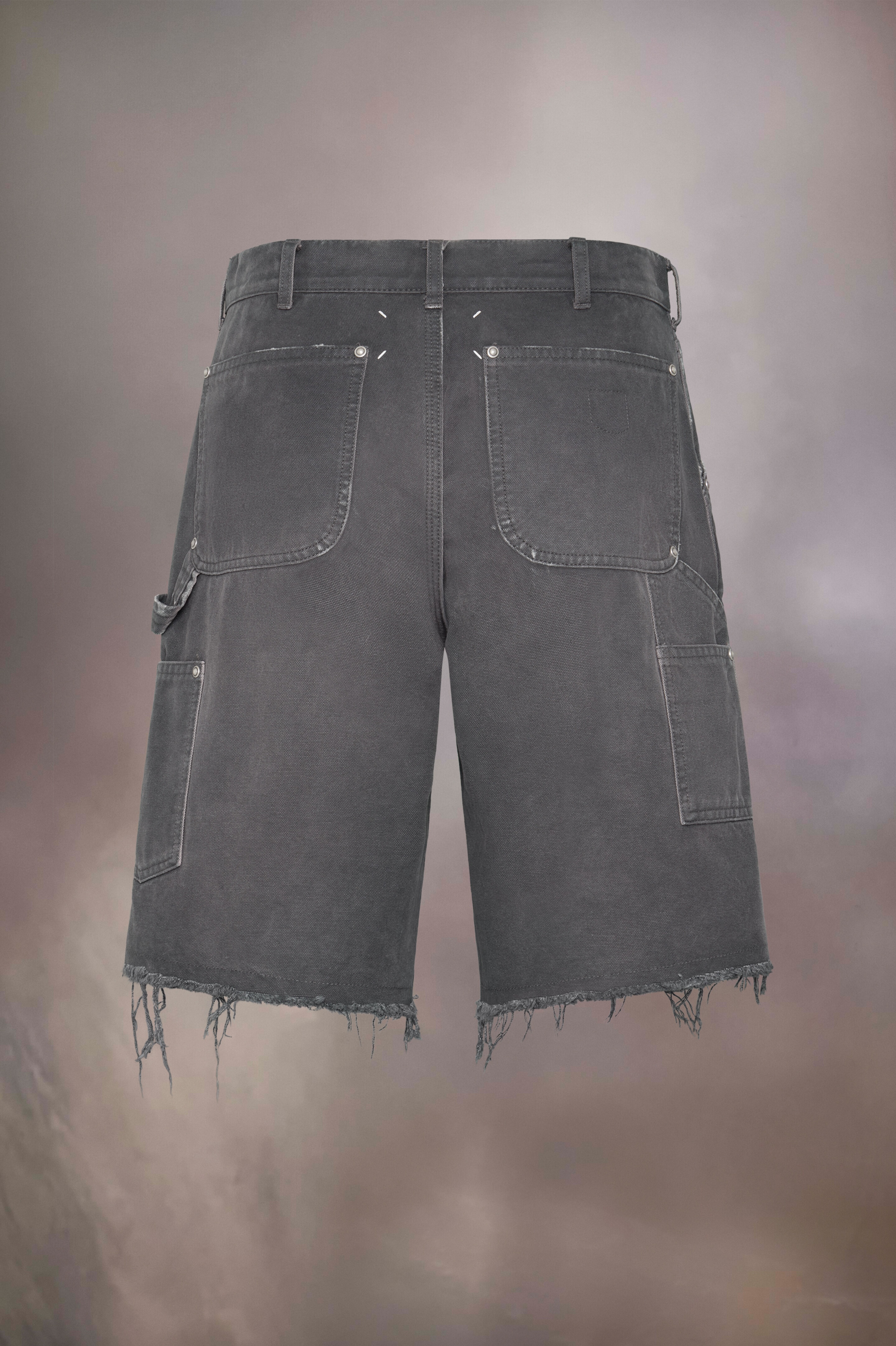 Stud denim shorts - 2