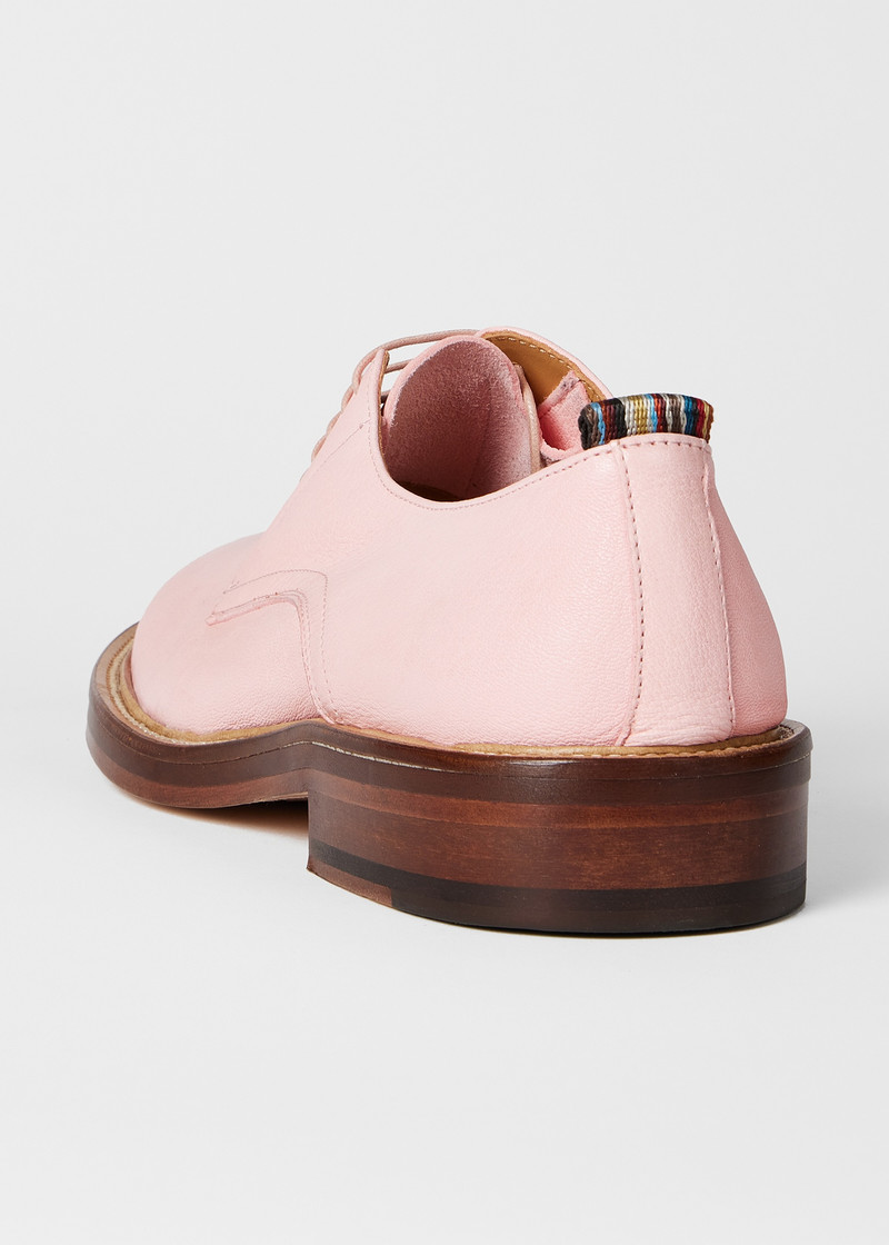 Pink Leather 'Silva' Shoes 5