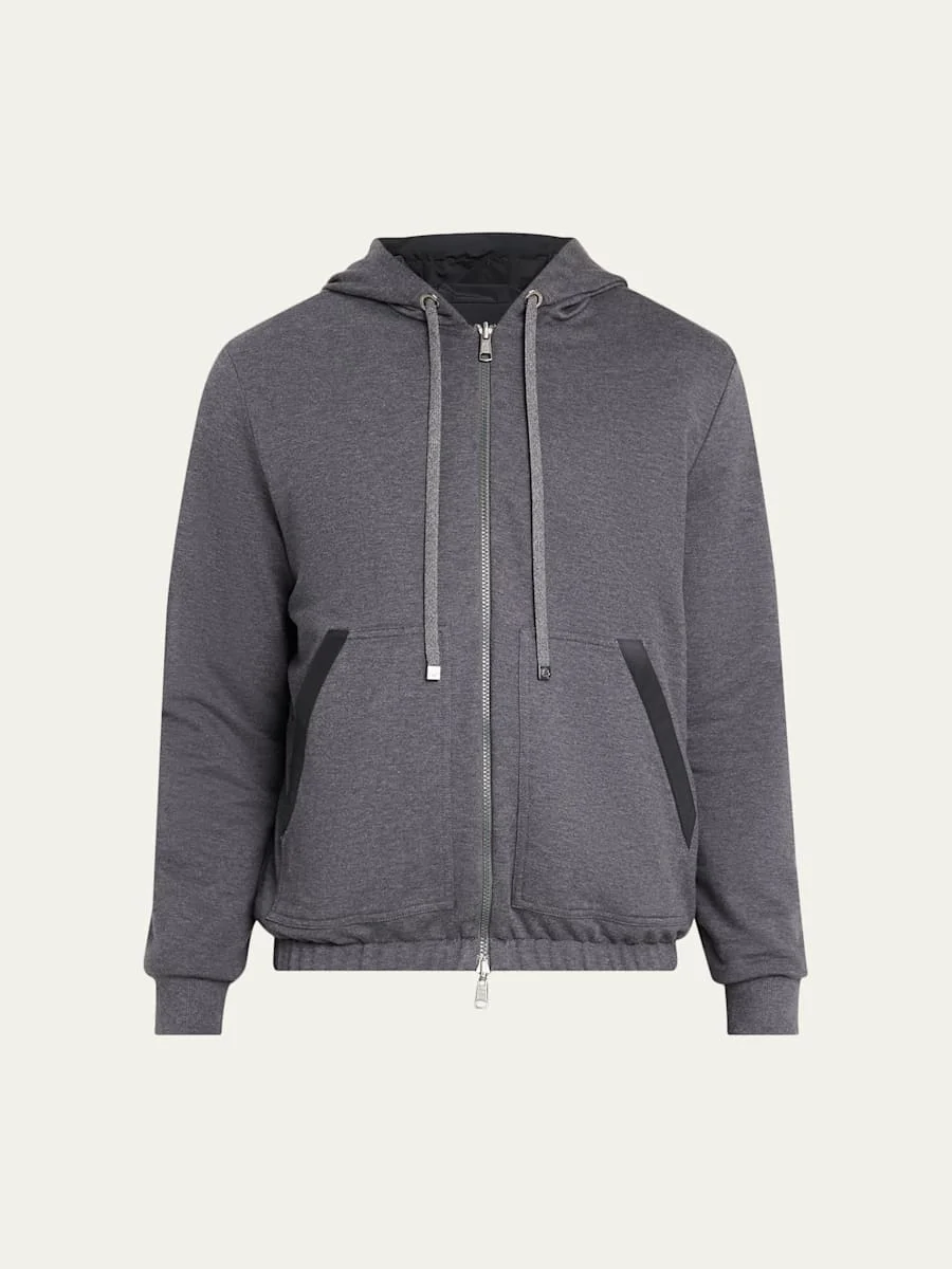 Men's Reversible Fleece Zip Hoodie - 1