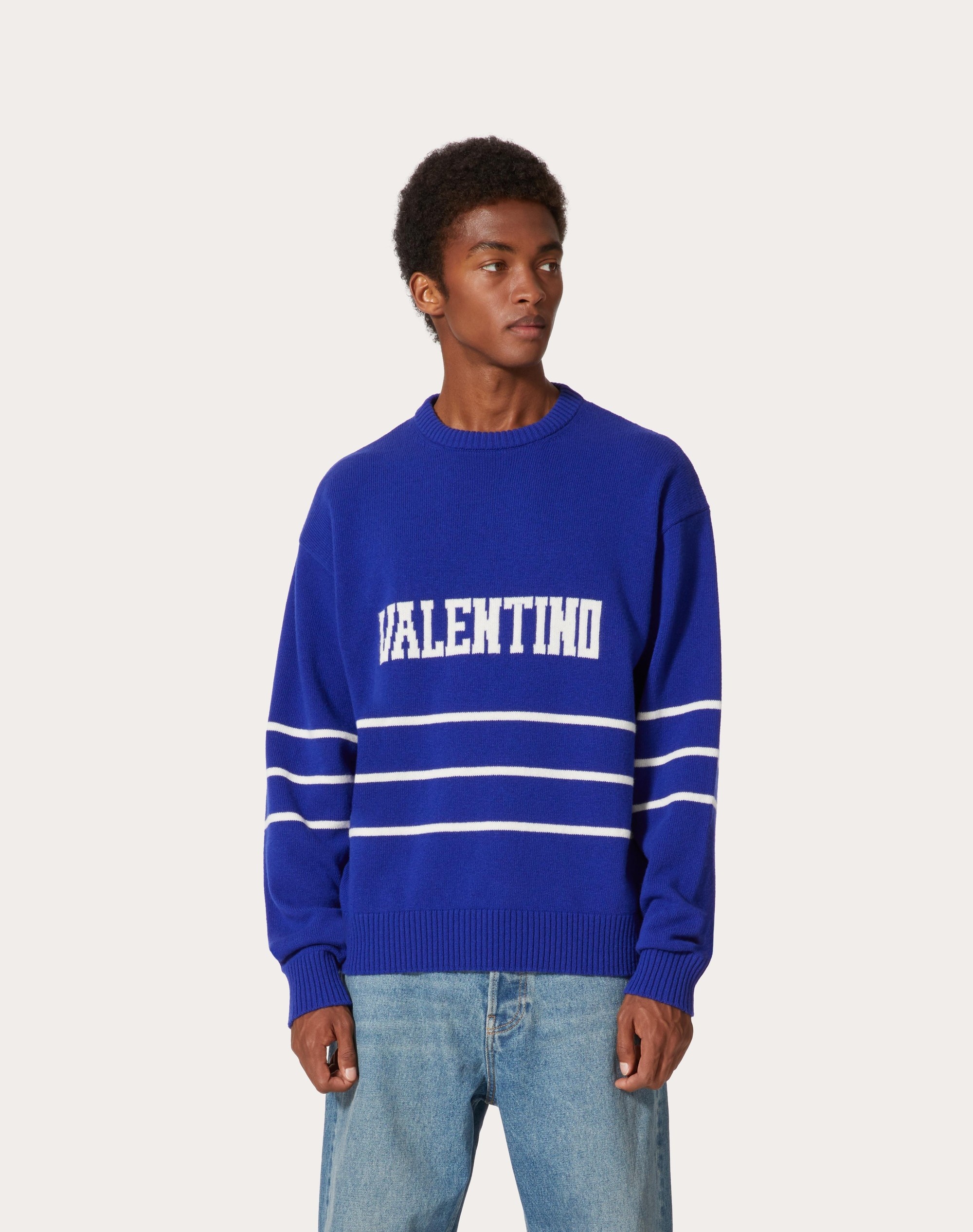 VALENTINO EMBROIDERED CREWNECK SWEATER - 3