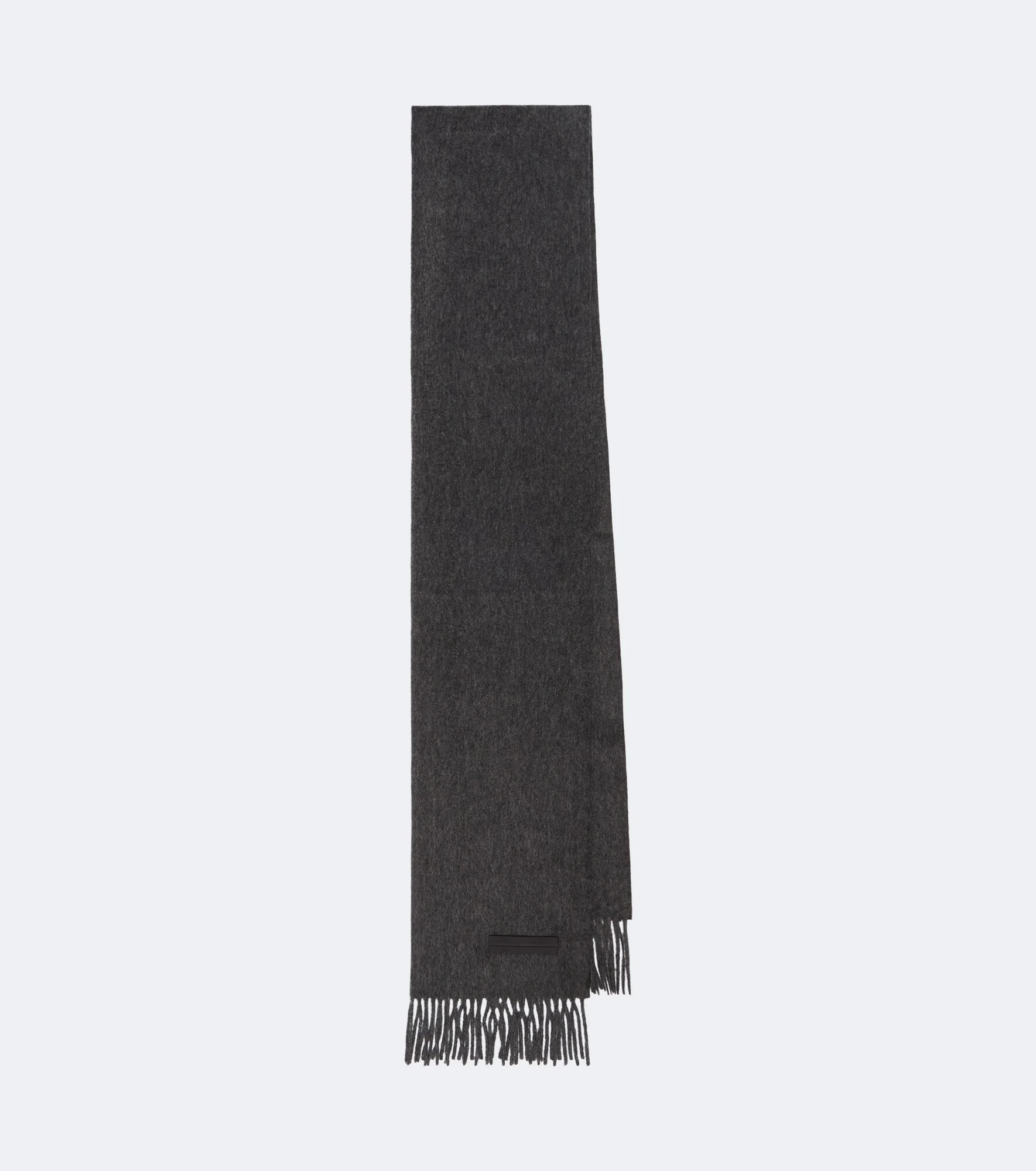 Fringed cashmere scarf - 1
