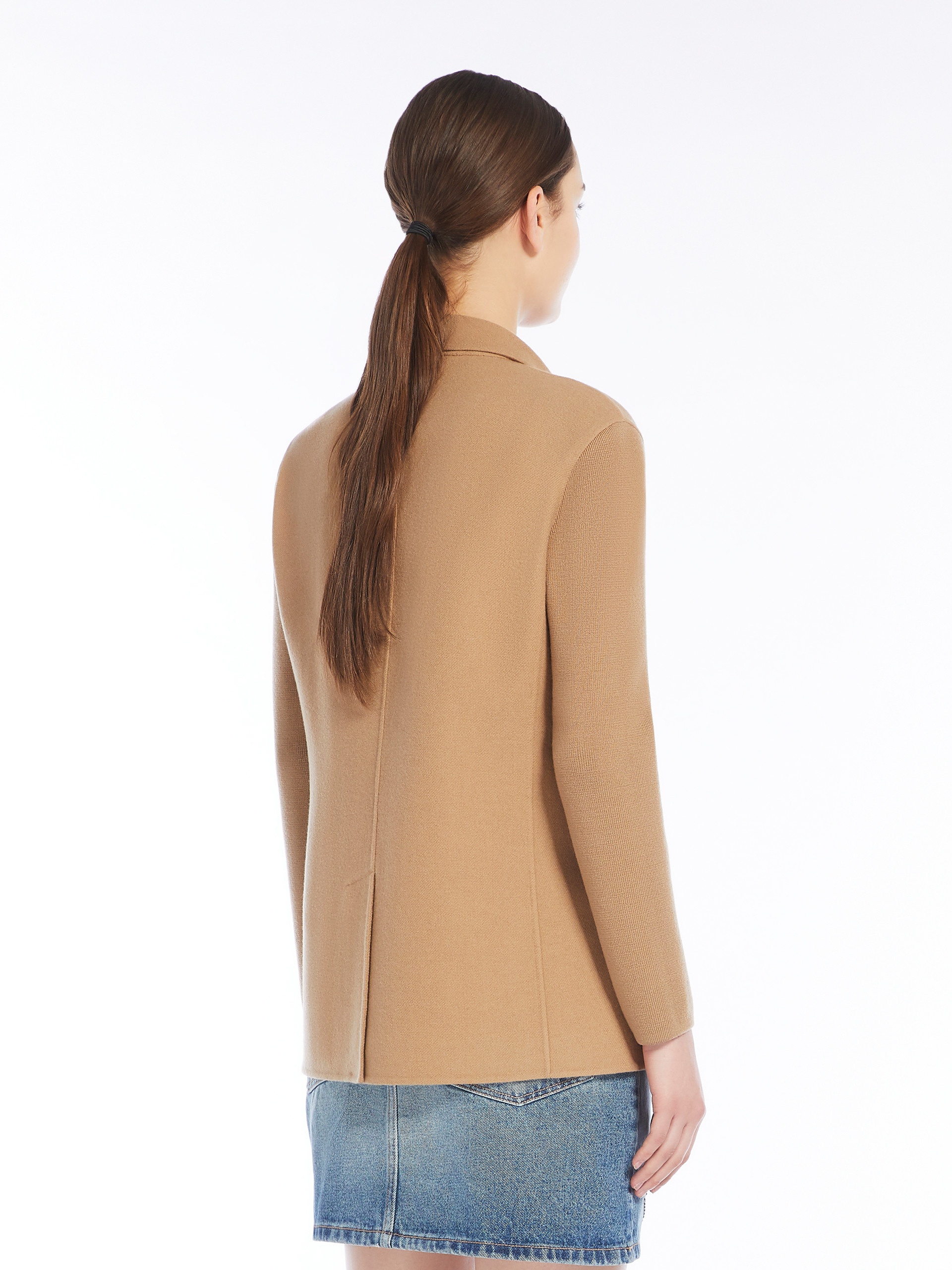 UNICUM Wool twill and knit fabric jacket - 4
