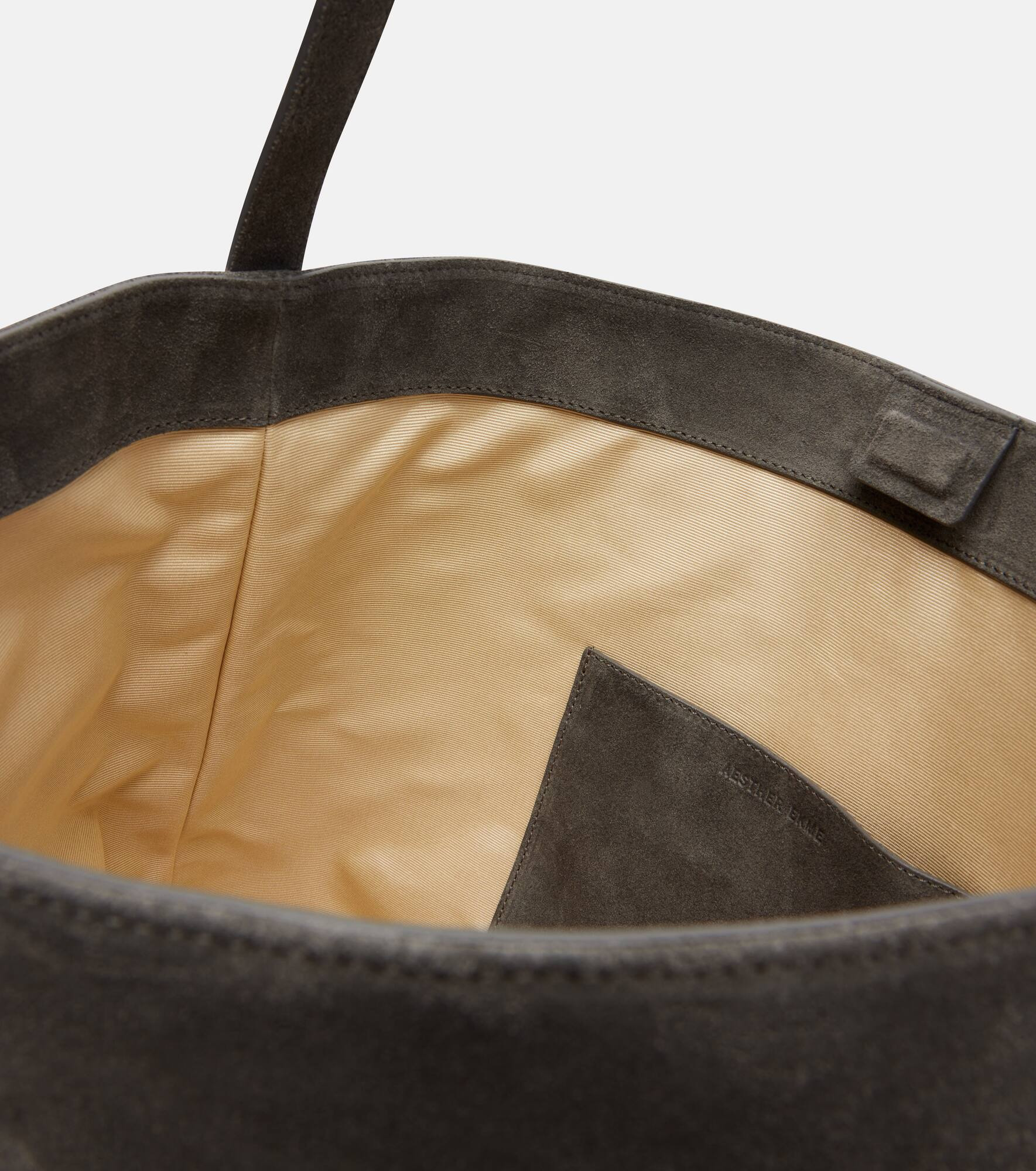 Sac Supple Large suede tote bag - 3