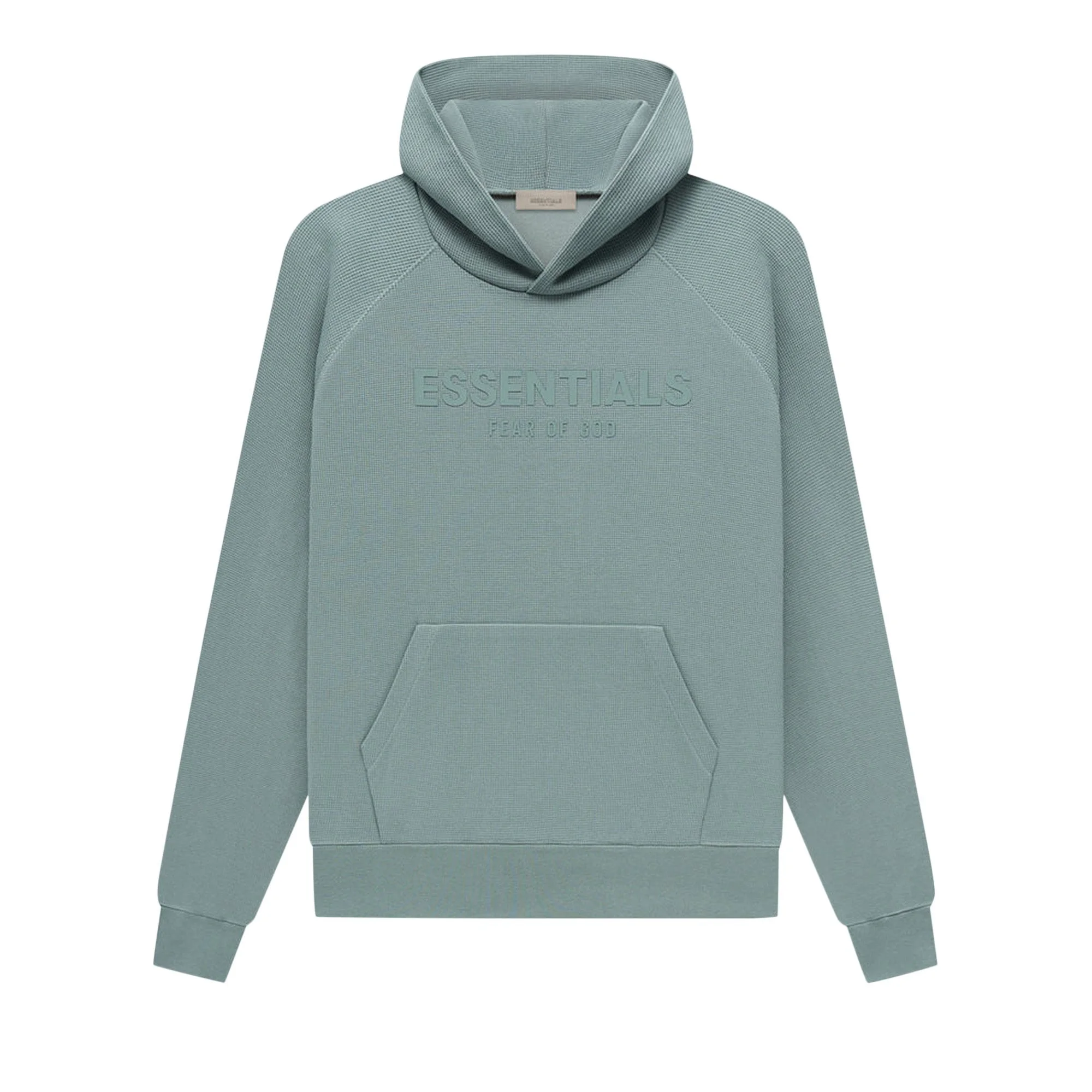 Fear of God Essentials Waffle Raglan Hoodie 'Sycamore' - 1