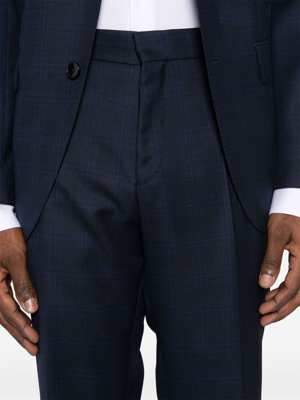 tartan-check suit - 5