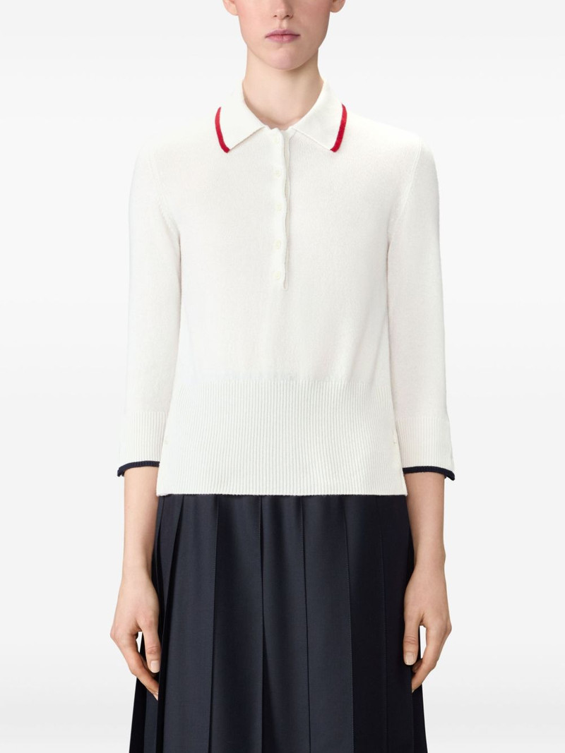 Thom Browne Browne 65 cashmere polo top outlook