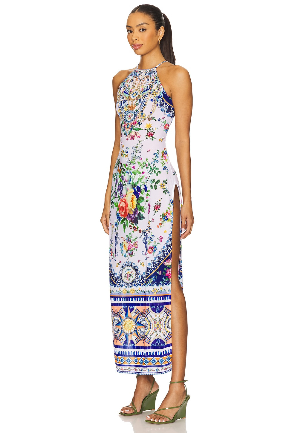 High Neck Long Dress - 3