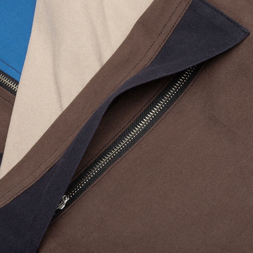 AMBUSH PANELLED WORKER JACKET - BROWN - 9