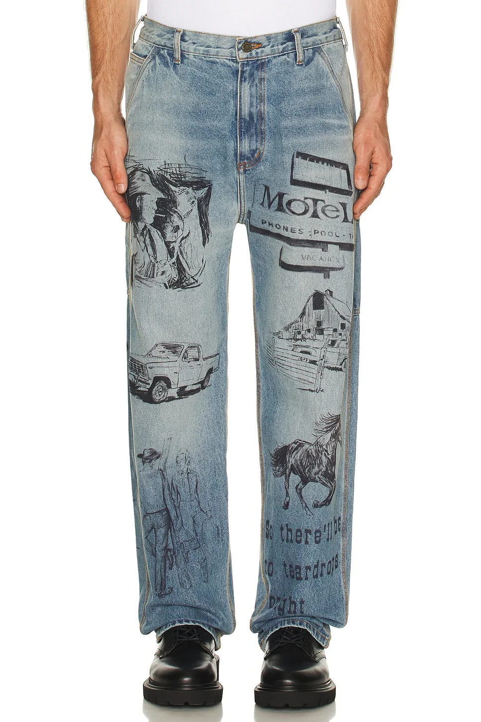 All Over Print Painters Pant - 1