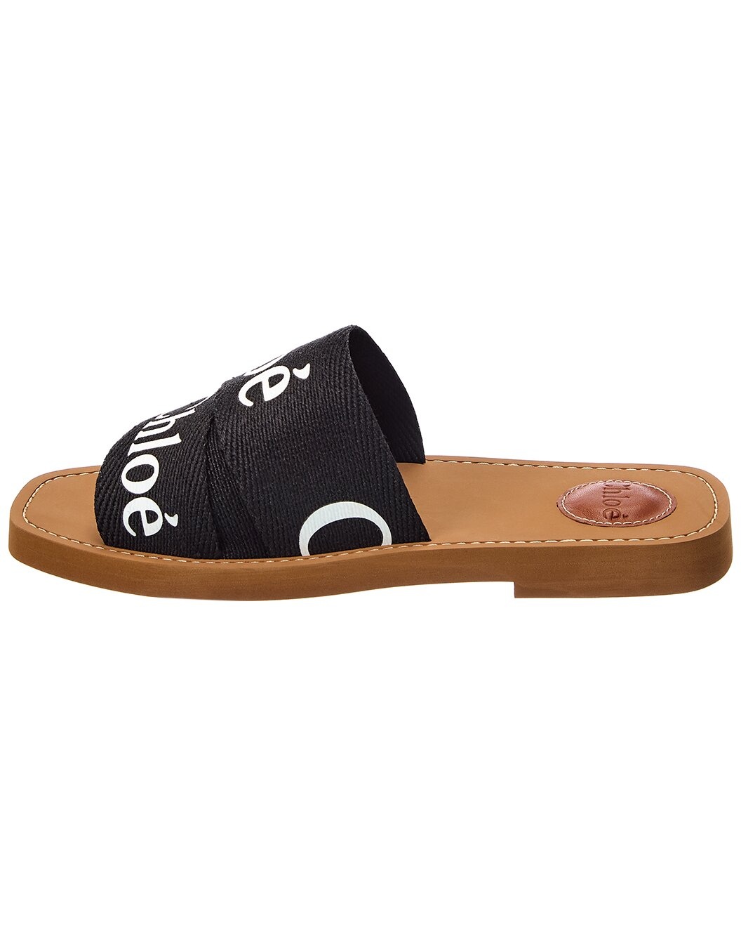Chloé Woody Logo Canvas Slide - 2