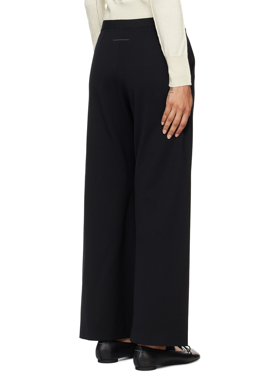 Black Logo-Embroidered Trousers - 3