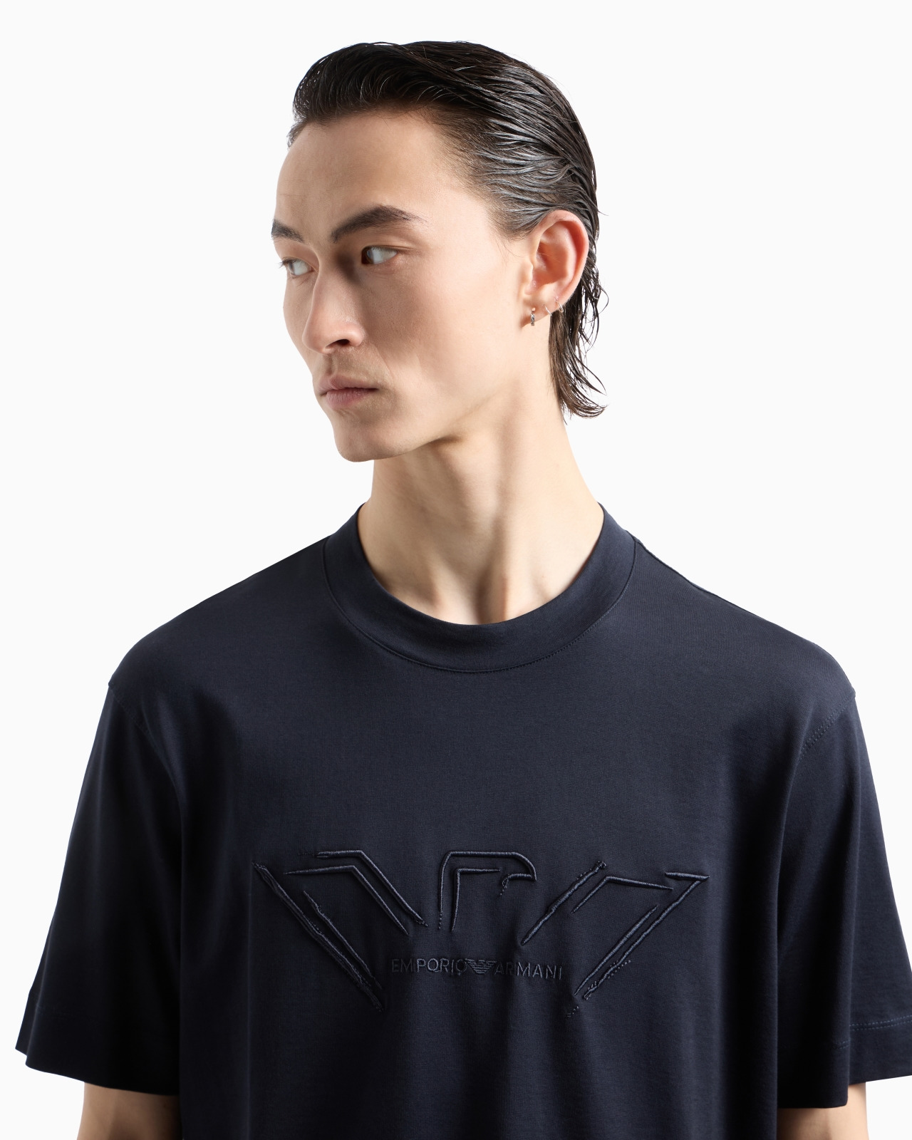 ASV lightweight jersey T-shirt with raised logo embroidery - 5