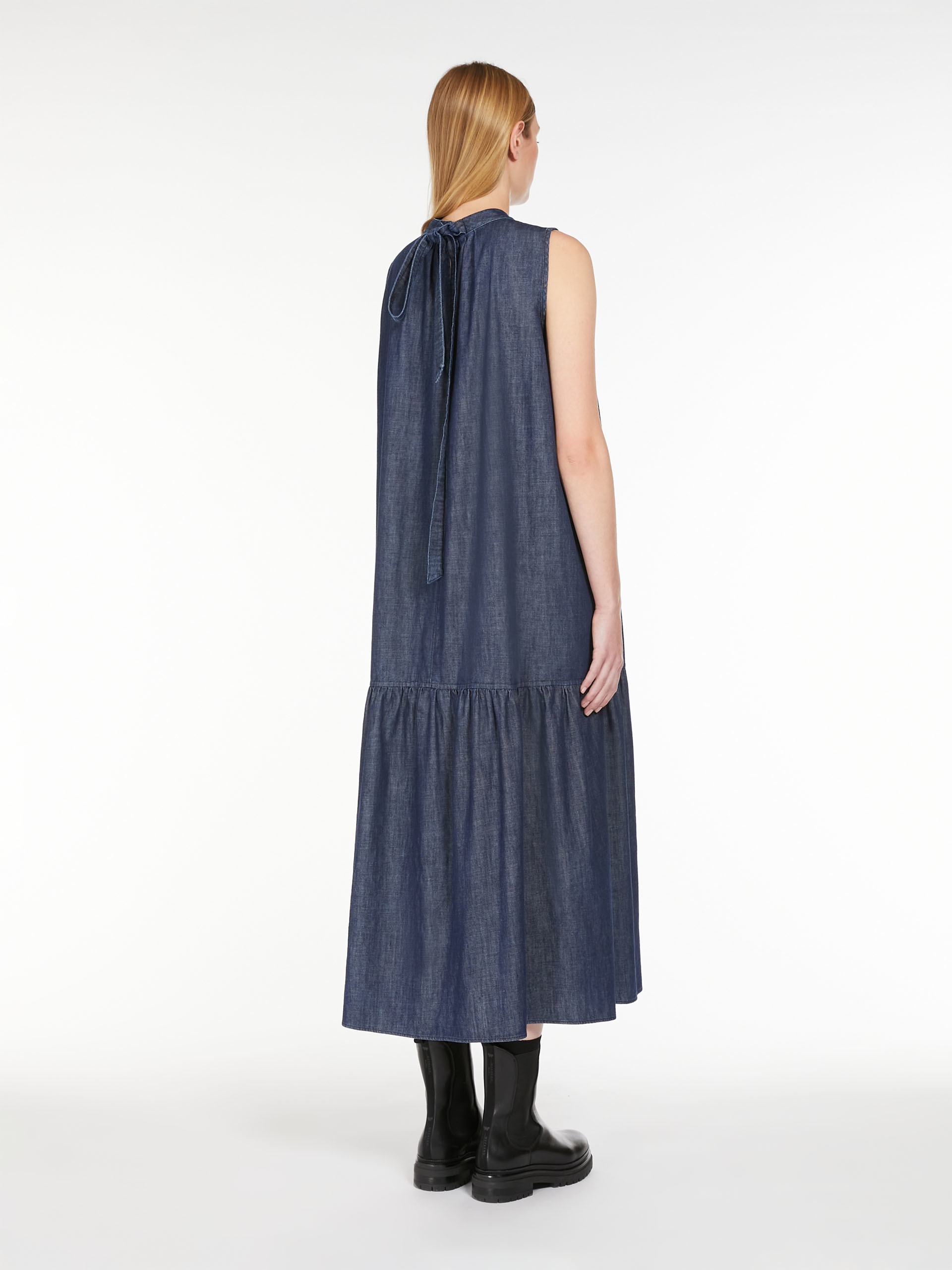TURCHIA Long denim dress - 4