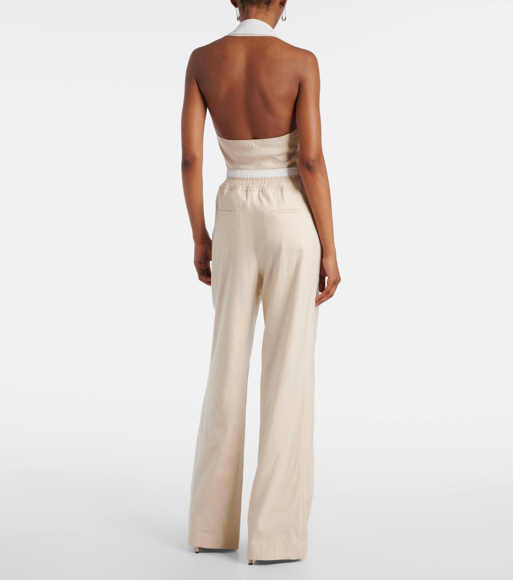 Bristol linen-blend wide-leg pants - 3