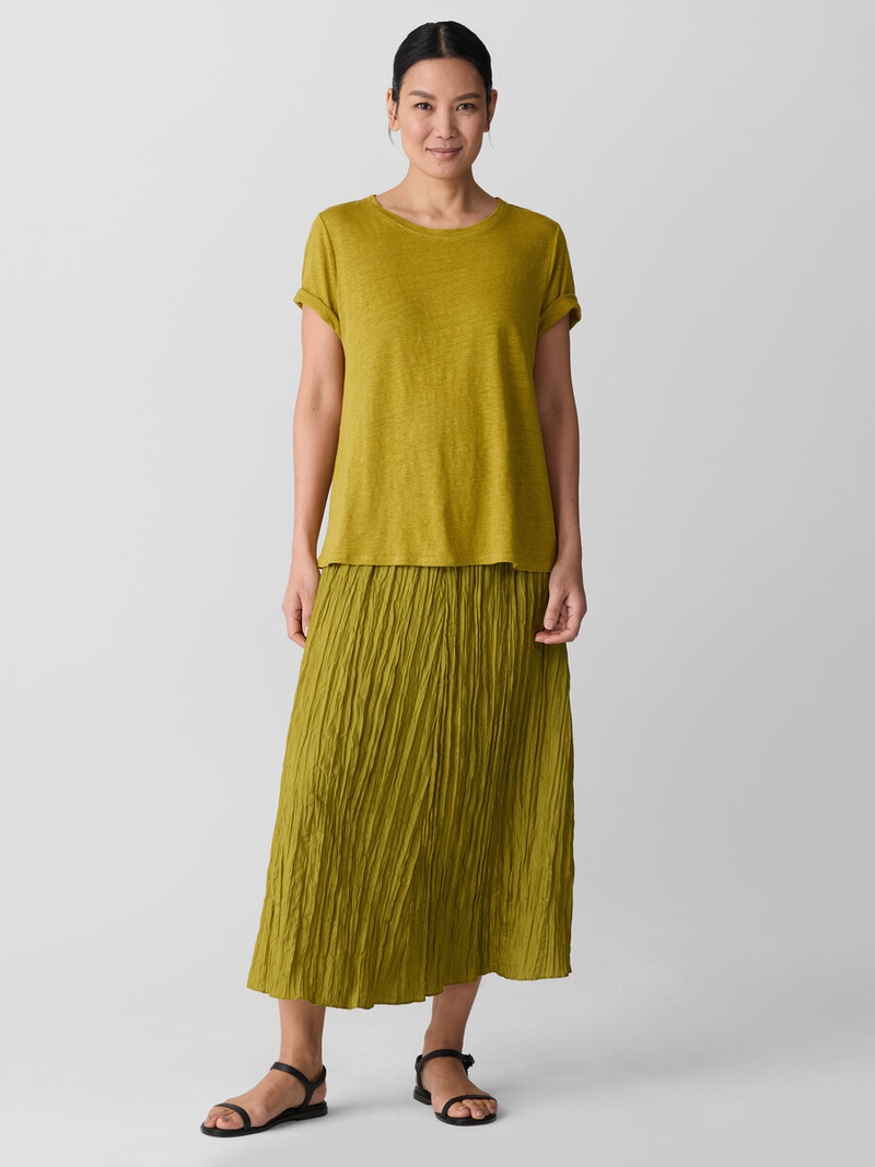 Organic Linen Jersey Crew Neck Tee 3