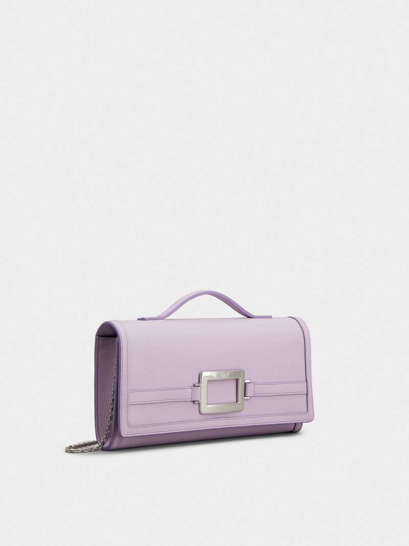 Roger Vivier Belle Vivier Clutch in leather outlook