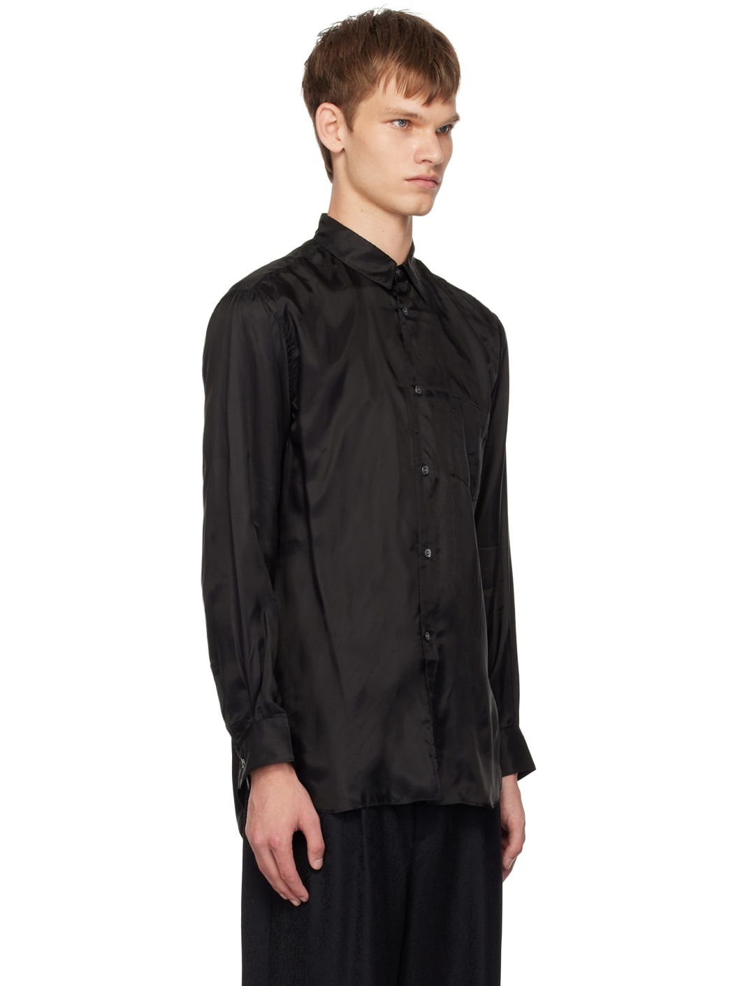 Black Patch Pocket Shirt - 2