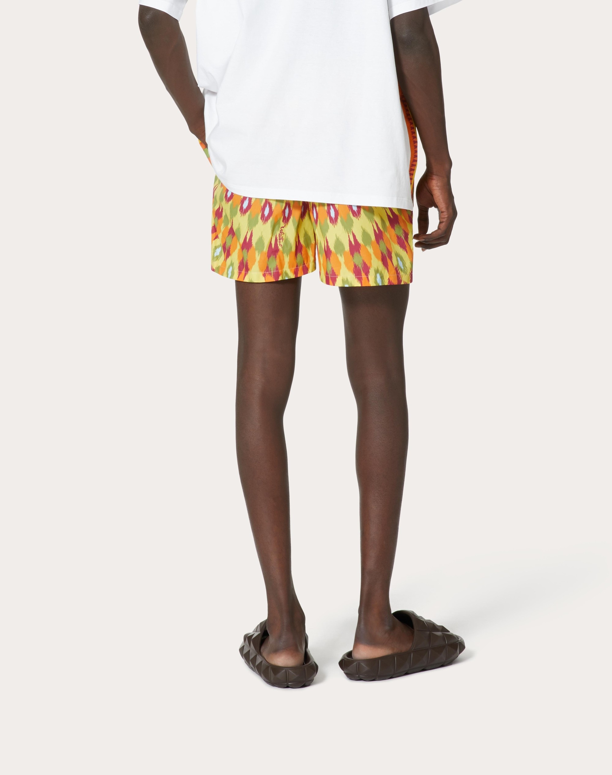 ROUND RAIN PRINT NYLON SWIMSUIT - 4