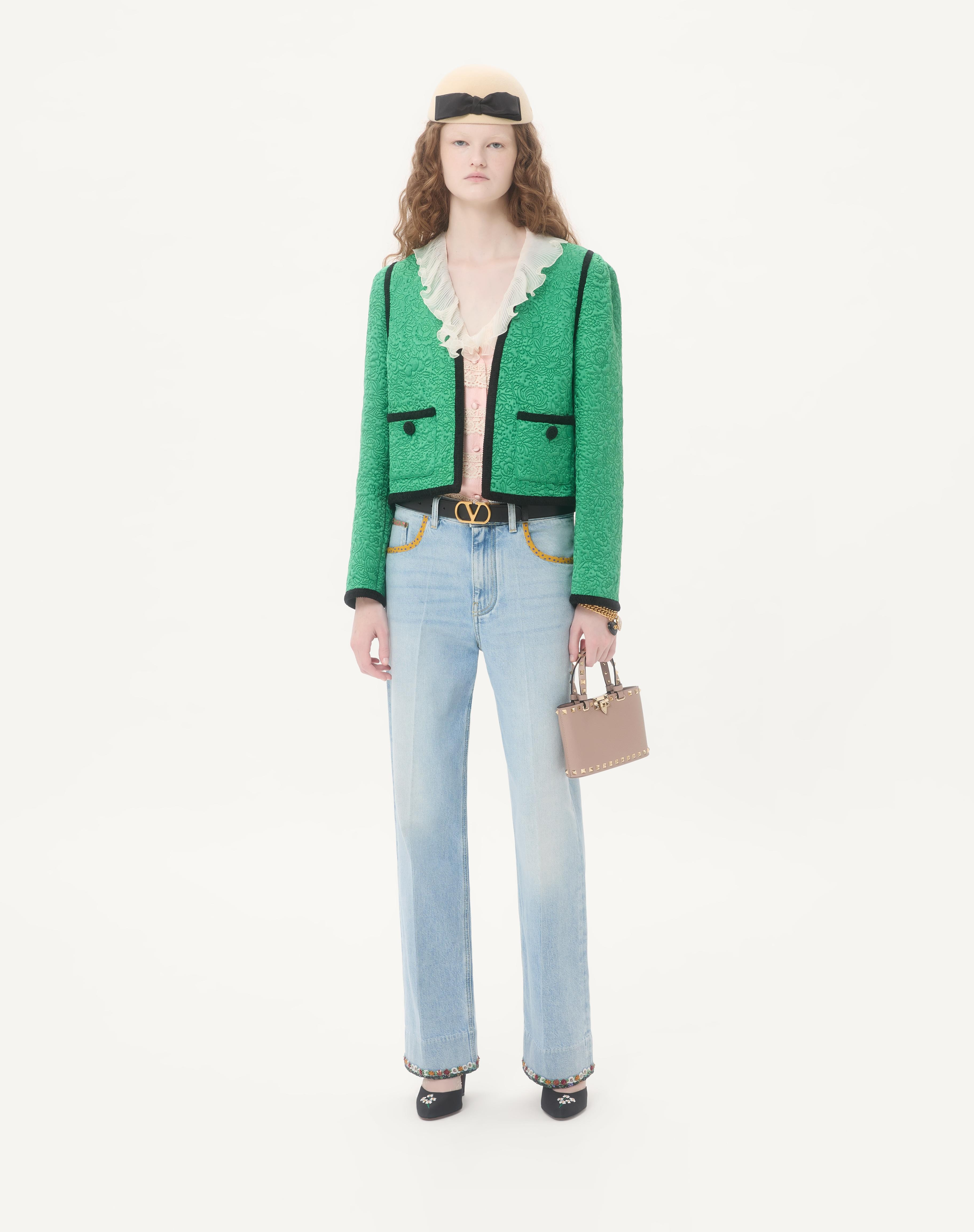 MINI ROCKSTUD SHOPPING BAG IN GRAINY CALFSKIN - 2