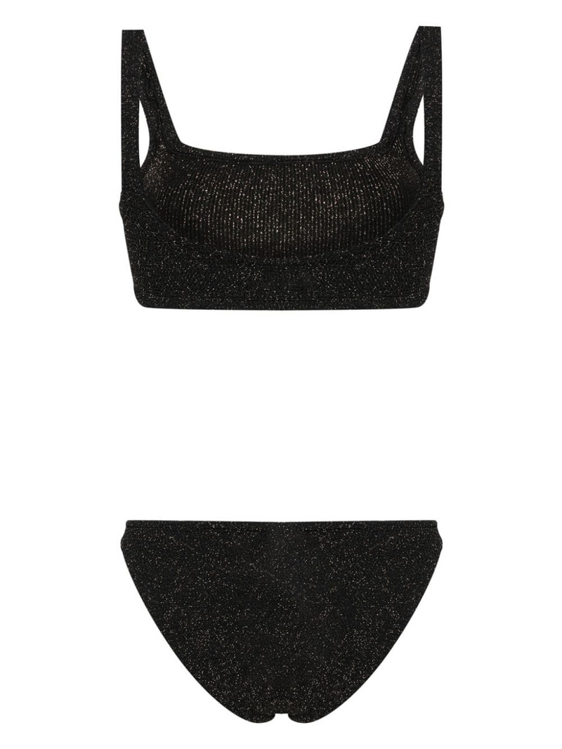 Hunza G Xandra shirred bikini outlook